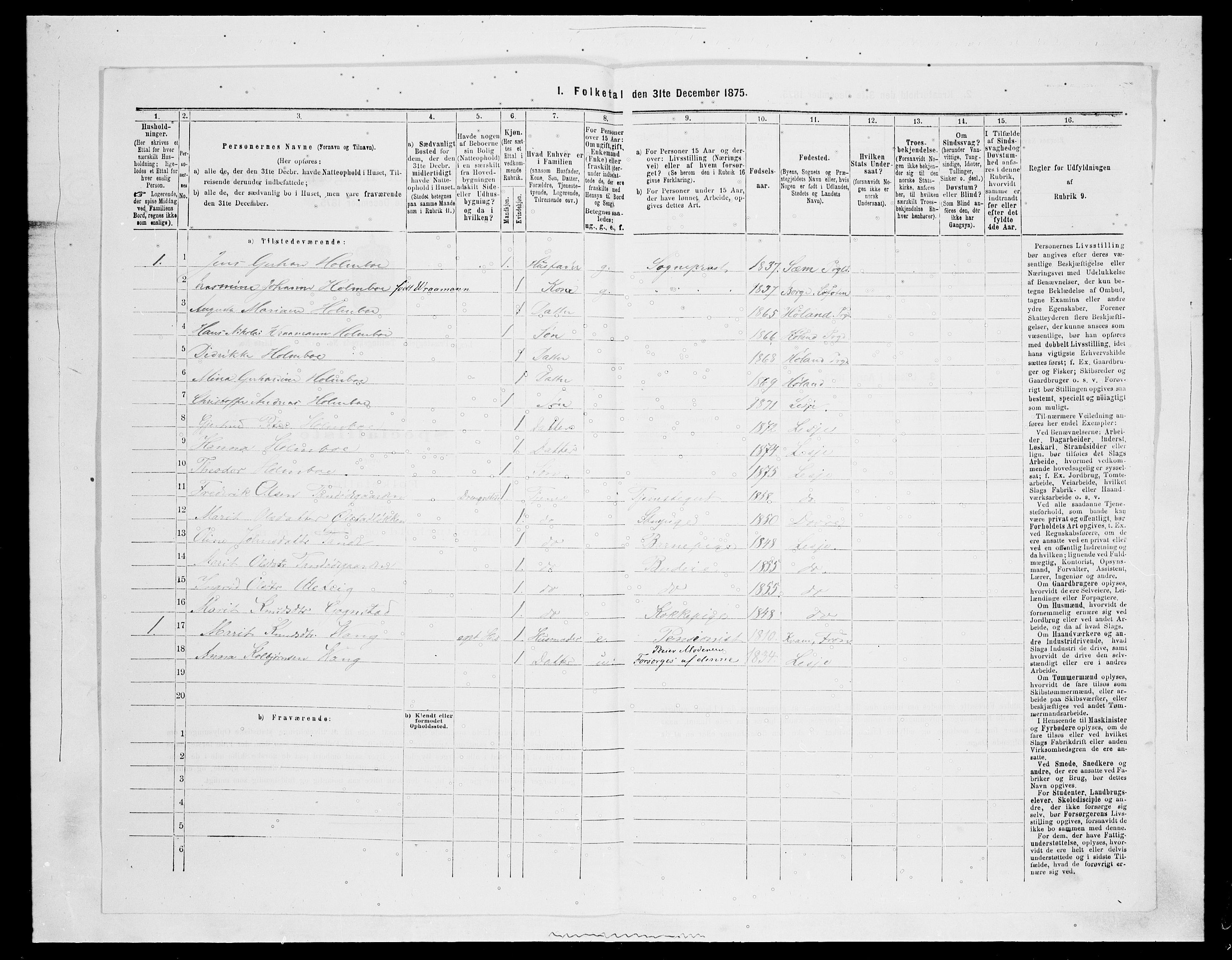 SAH, 1875 census for 0512P Lesja, 1875, p. 774