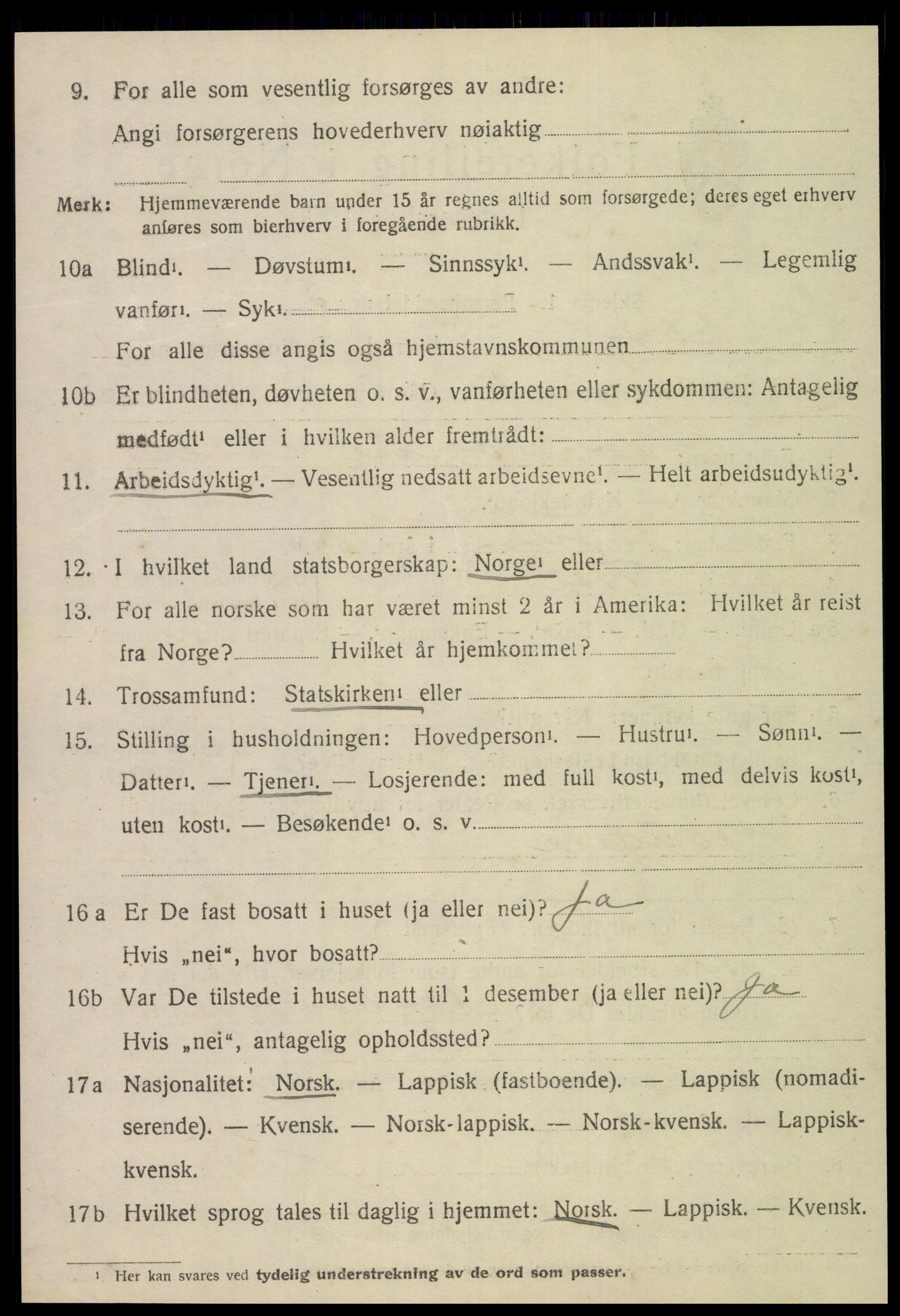 SAT, 1920 census for Skogn, 1920, p. 1292