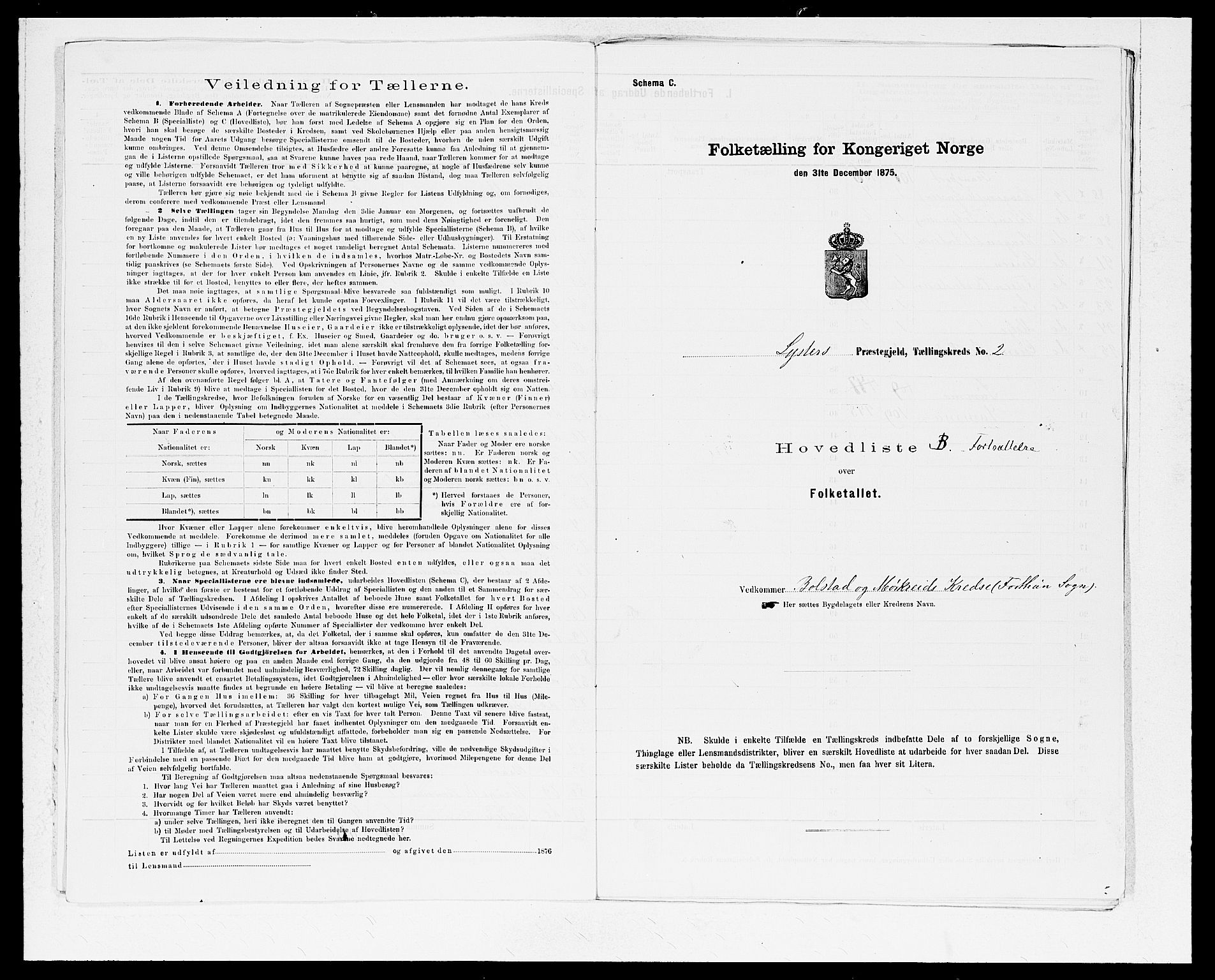 SAB, 1875 census for 1426P Luster, 1875, p. 6