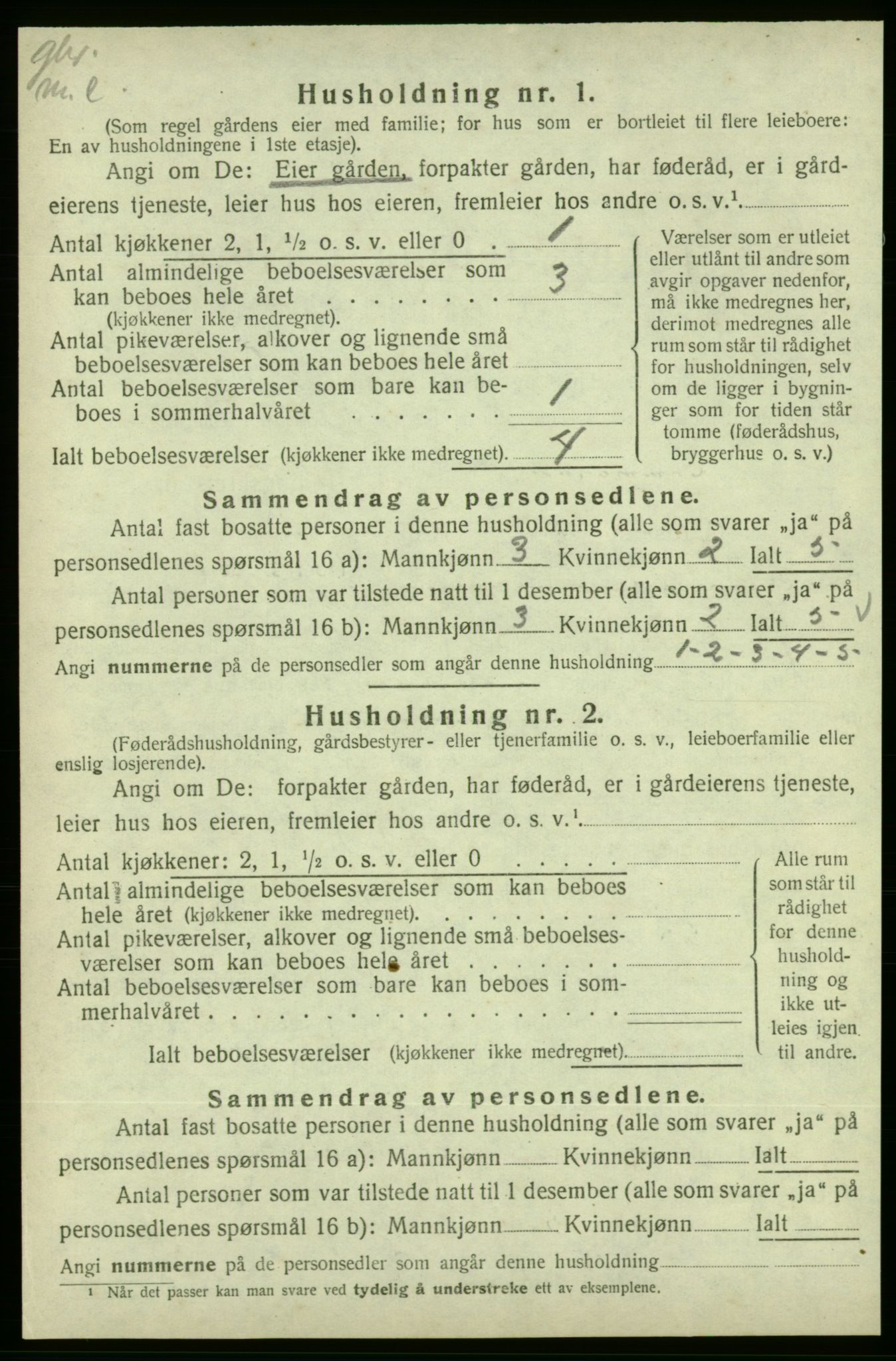 SAB, 1920 census for Skånevik, 1920, p. 1601