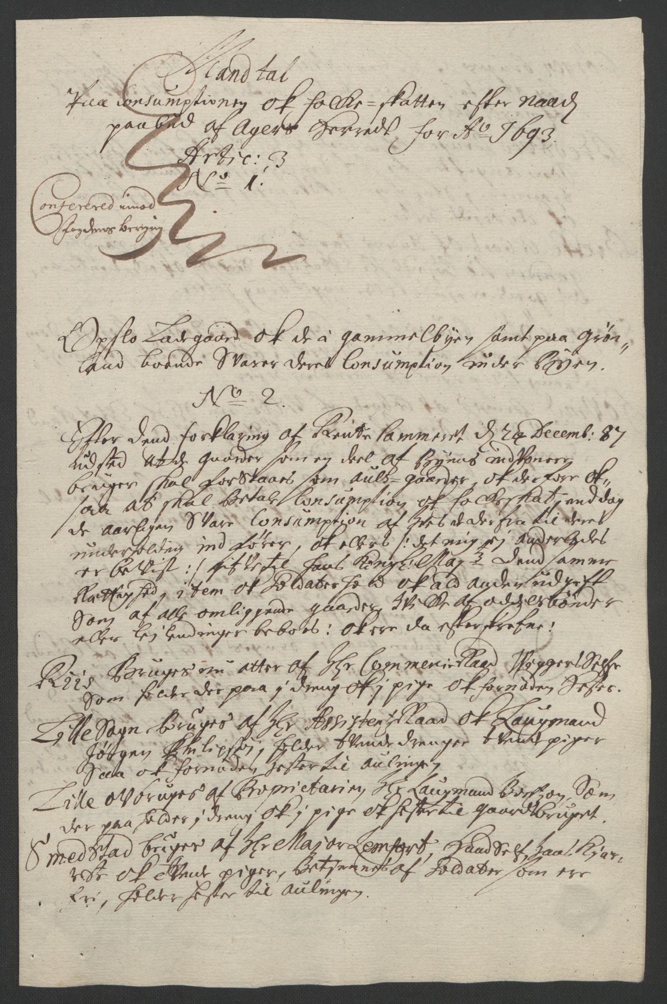 Rentekammeret inntil 1814, Reviderte regnskaper, Fogderegnskap, AV/RA-EA-4092/R08/L0426: Fogderegnskap Aker, 1692-1693, p. 371