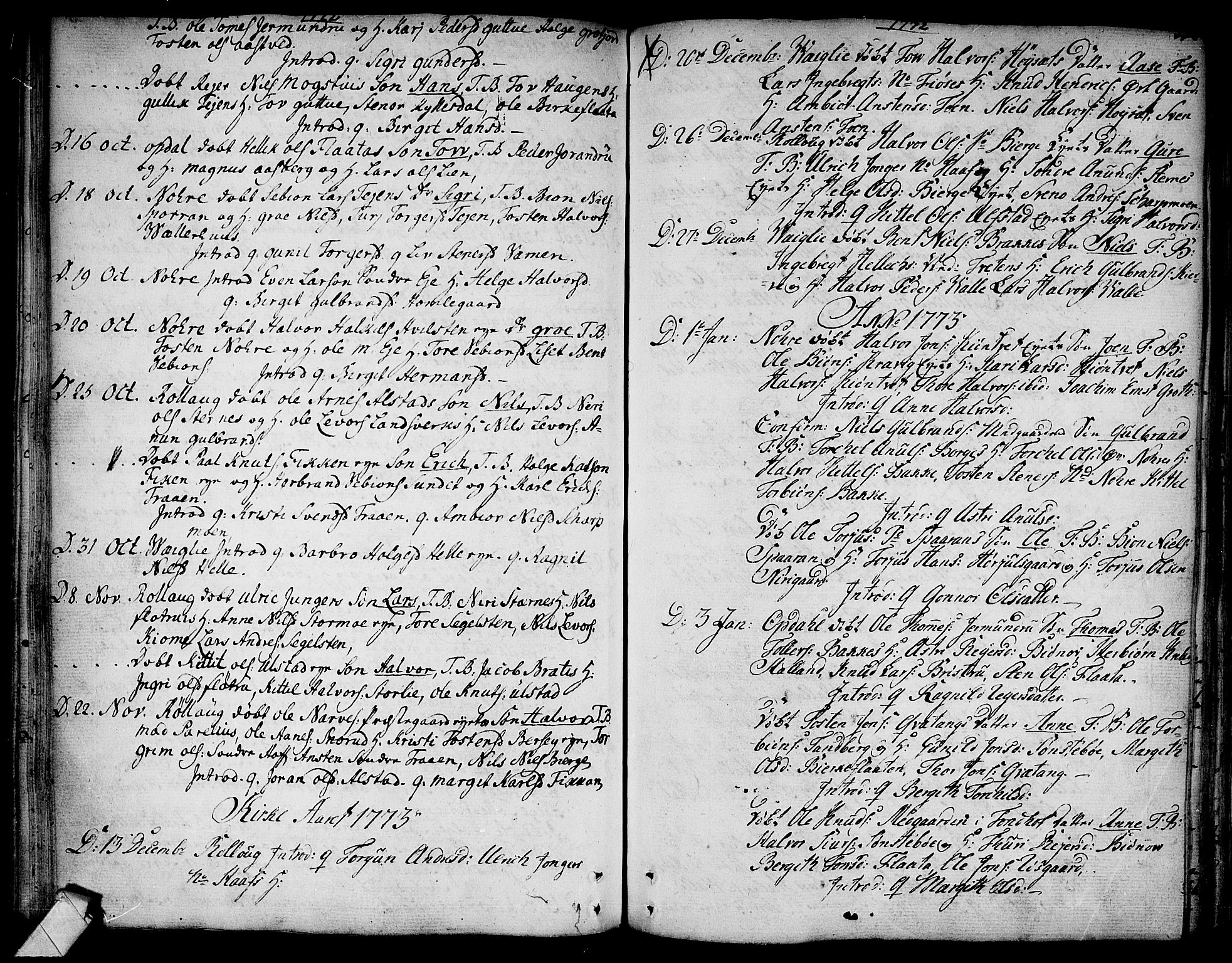 Rollag kirkebøker, AV/SAKO-A-240/F/Fa/L0003: Parish register (official) no. I 3, 1743-1778, p. 138