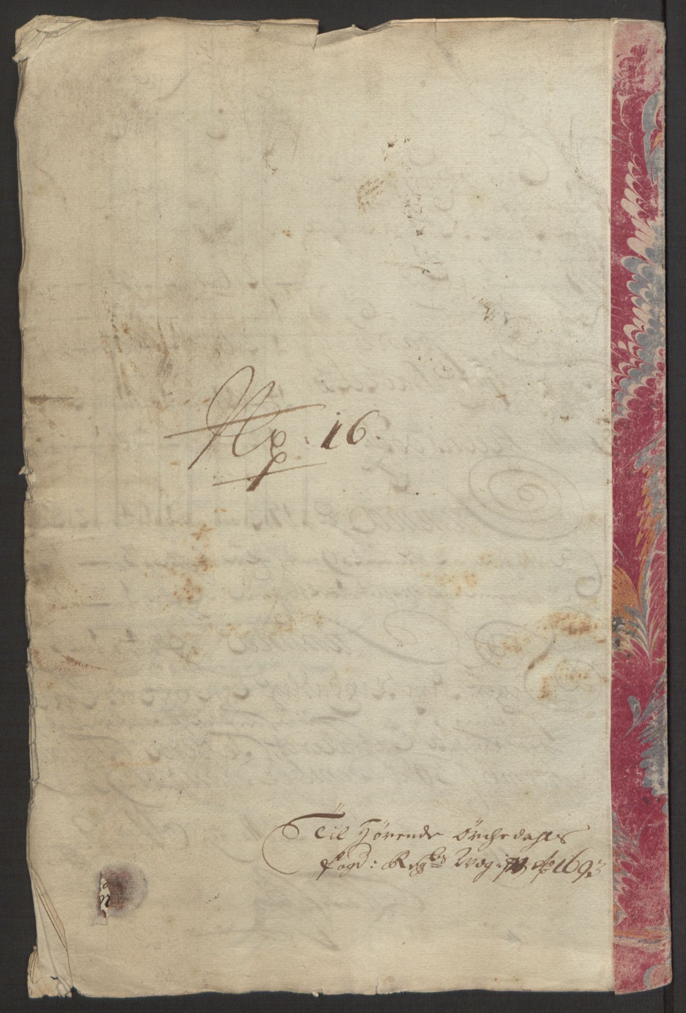 Rentekammeret inntil 1814, Reviderte regnskaper, Fogderegnskap, AV/RA-EA-4092/R58/L3938: Fogderegnskap Orkdal, 1693, p. 215