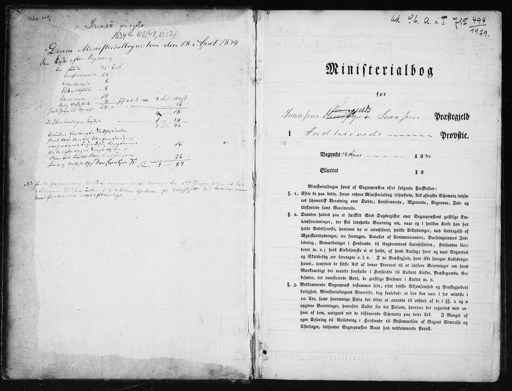 Ministerialprotokoller, klokkerbøker og fødselsregistre - Nord-Trøndelag, AV/SAT-A-1458/749/L0470: Parish register (official) no. 749A04, 1834-1853