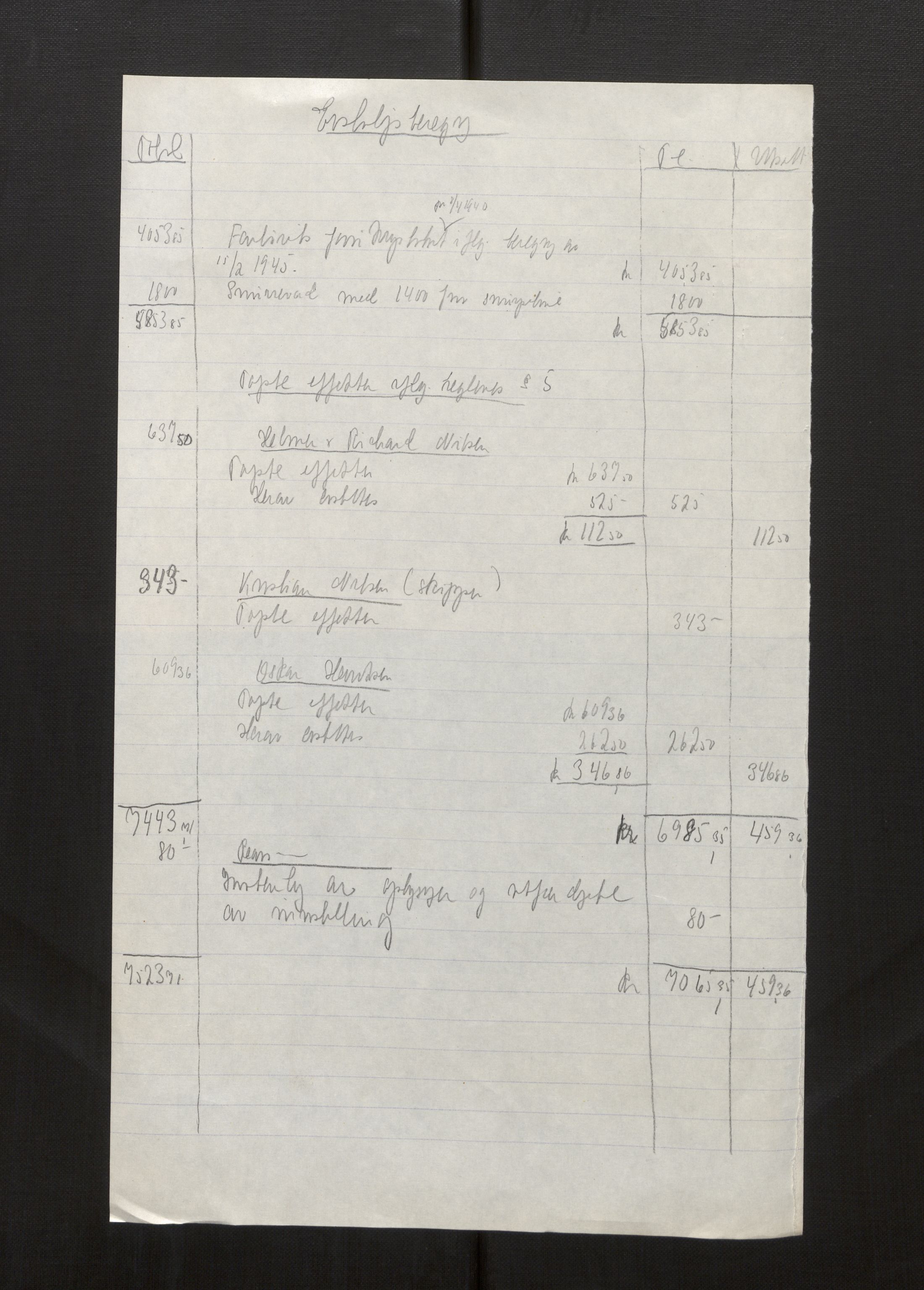 Fiskeridirektoratet - 1 Adm. ledelse - 13 Båtkontoret, AV/SAB-A-2003/La/L0008: Statens krigsforsikring for fiskeflåten, 1936-1971, p. 53