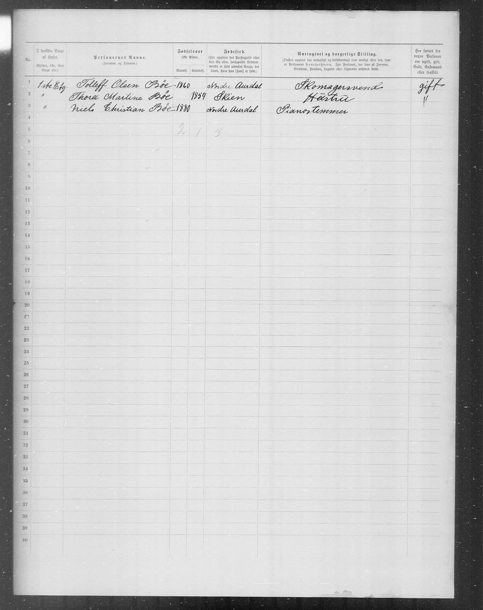 OBA, Municipal Census 1899 for Kristiania, 1899, p. 6772