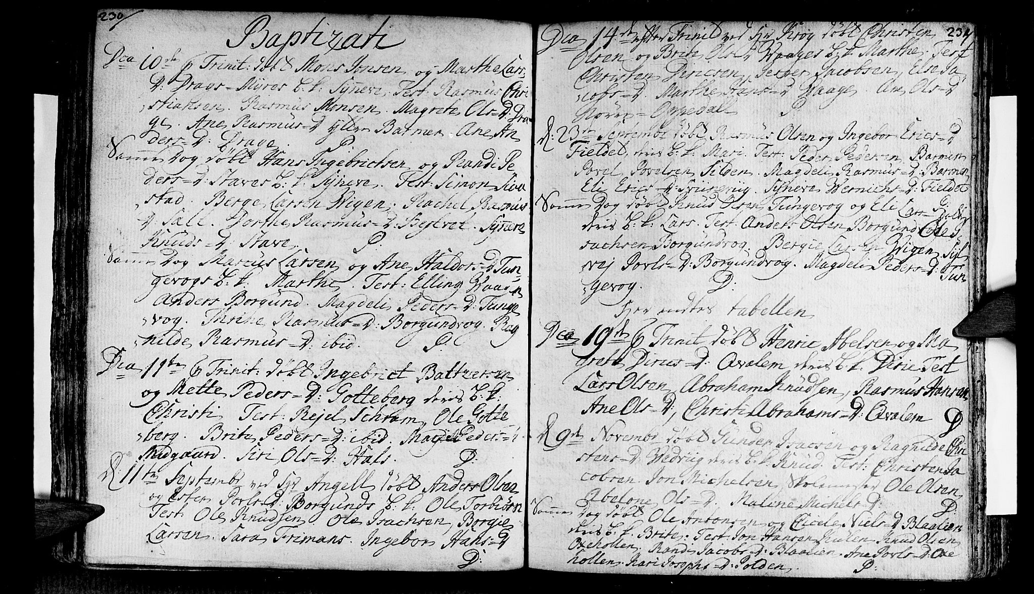 Selje sokneprestembete, AV/SAB-A-99938/H/Ha/Haa/Haaa: Parish register (official) no. A 4, 1743-1759, p. 230-231