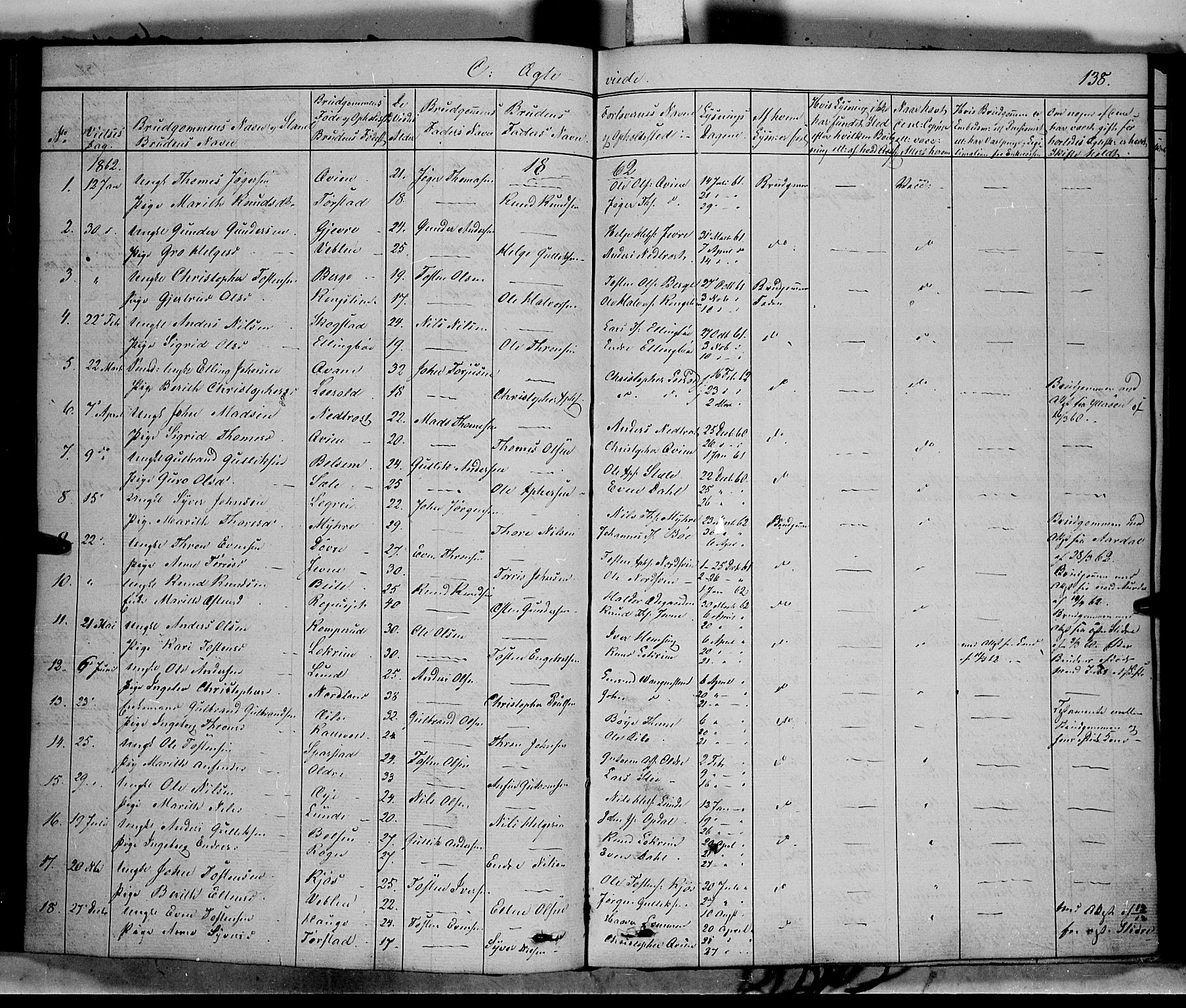 Vang prestekontor, Valdres, AV/SAH-PREST-140/H/Ha/L0006: Parish register (official) no. 6, 1846-1864, p. 138