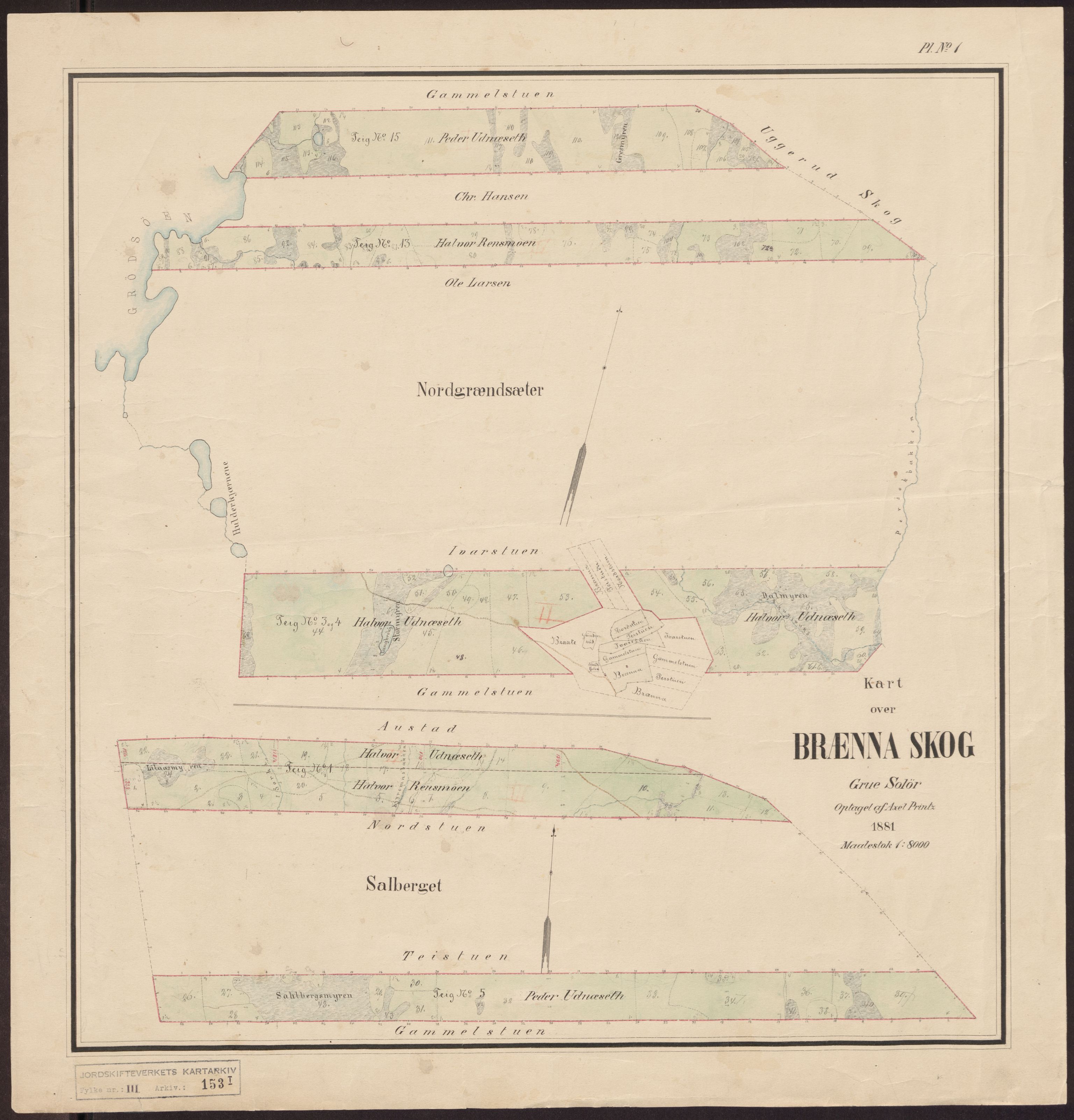 Jordskifteverkets kartarkiv, RA/S-3929/T, 1859-1988, p. 203