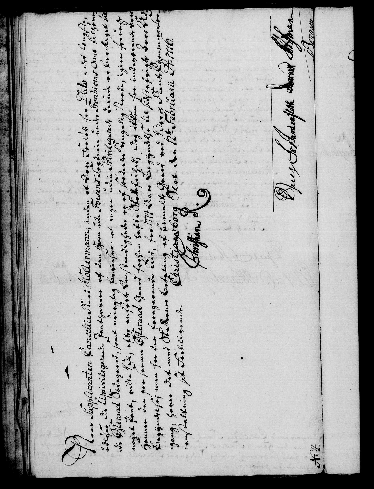 Rentekammeret, Kammerkanselliet, RA/EA-3111/G/Gf/Gfa/L0058: Norsk relasjons- og resolusjonsprotokoll (merket RK 52.58), 1776, p. 48