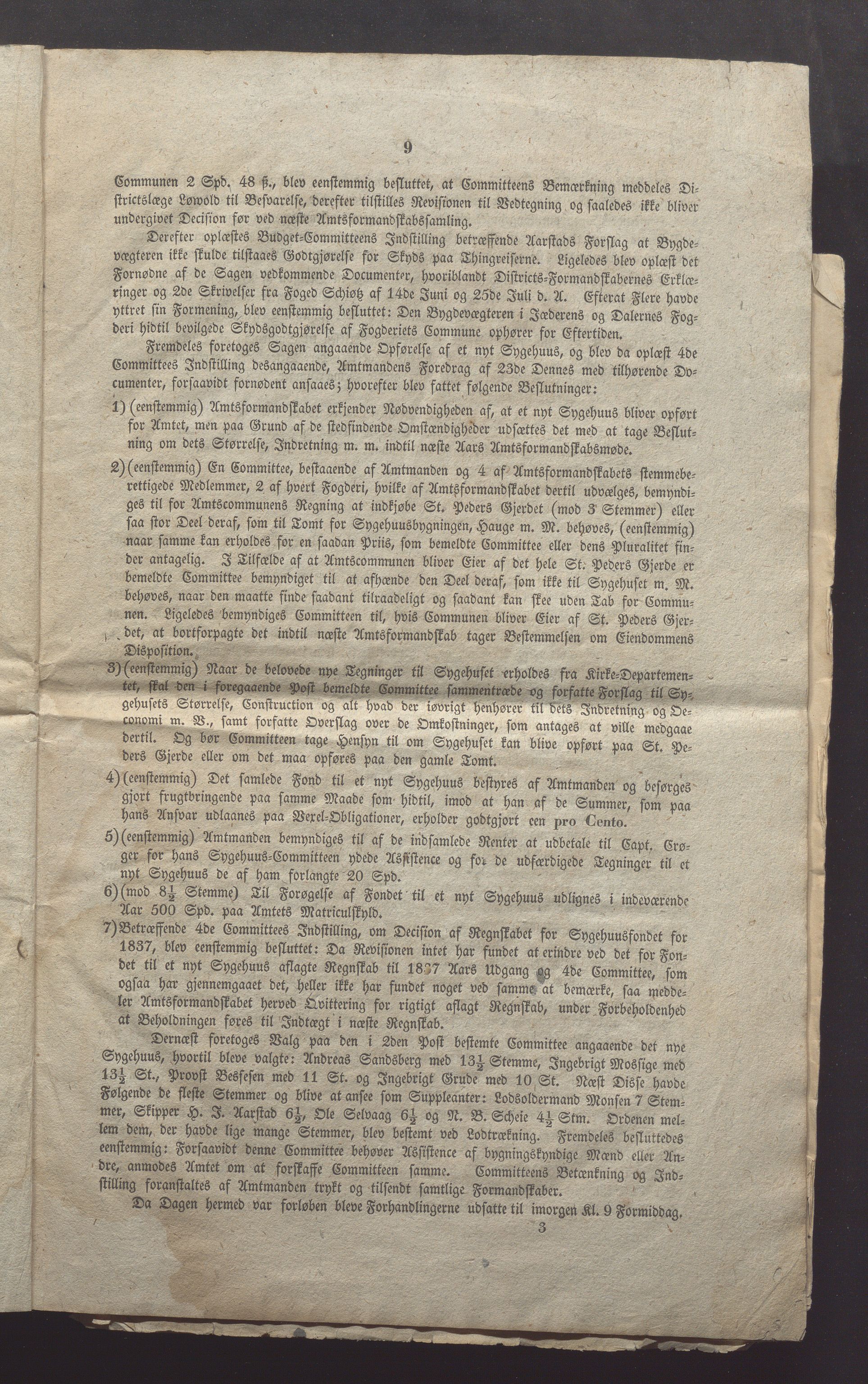 Rogaland fylkeskommune - Fylkesrådmannen , IKAR/A-900/A, 1838-1848, p. 38