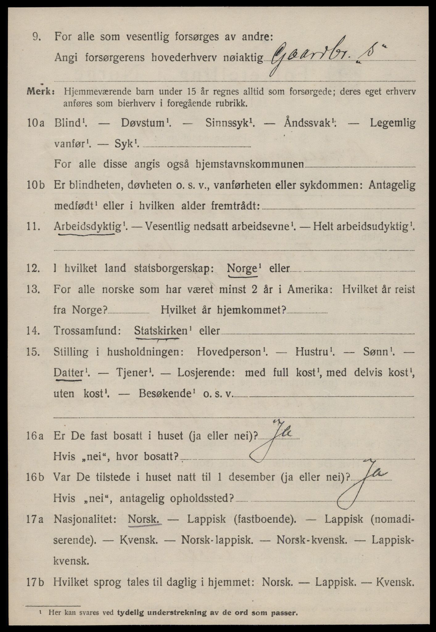 SAT, 1920 census for Børseskogn, 1920, p. 1931