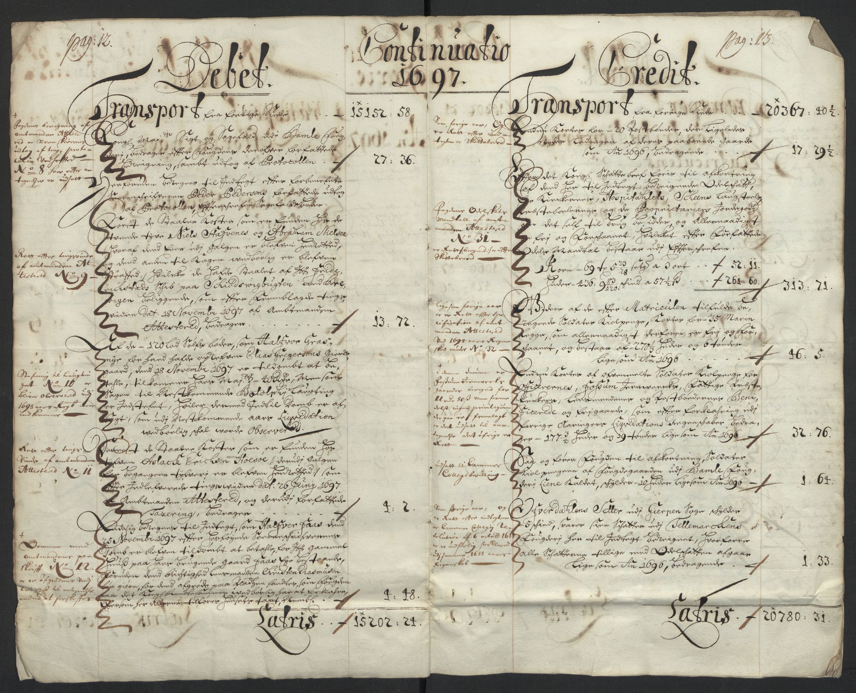 Rentekammeret inntil 1814, Reviderte regnskaper, Fogderegnskap, AV/RA-EA-4092/R36/L2096: Fogderegnskap Øvre og Nedre Telemark og Bamble, 1697, p. 10