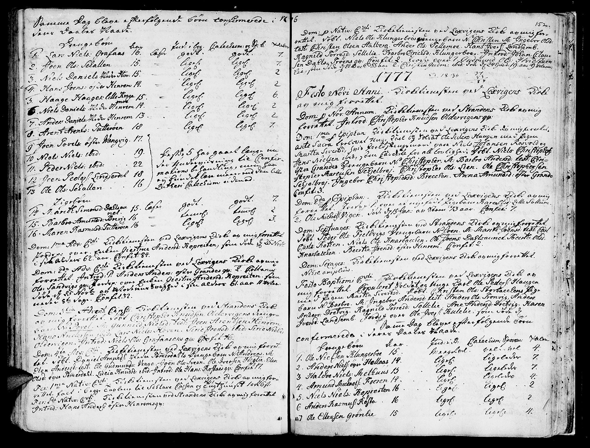 Ministerialprotokoller, klokkerbøker og fødselsregistre - Nord-Trøndelag, SAT/A-1458/701/L0003: Parish register (official) no. 701A03, 1751-1783, p. 152