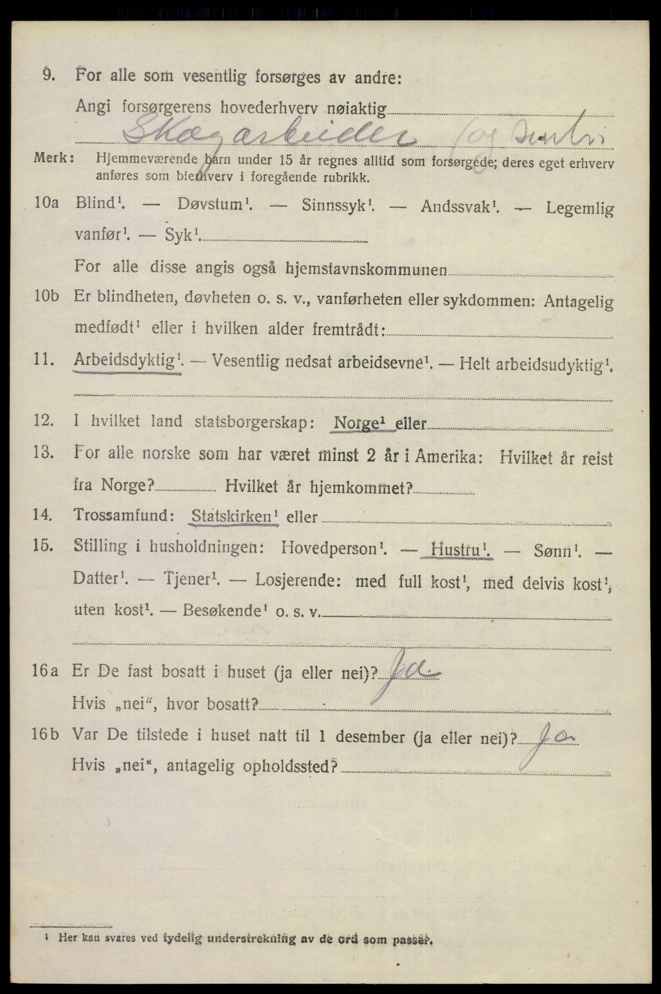 SAKO, 1920 census for Eidanger, 1920, p. 5913