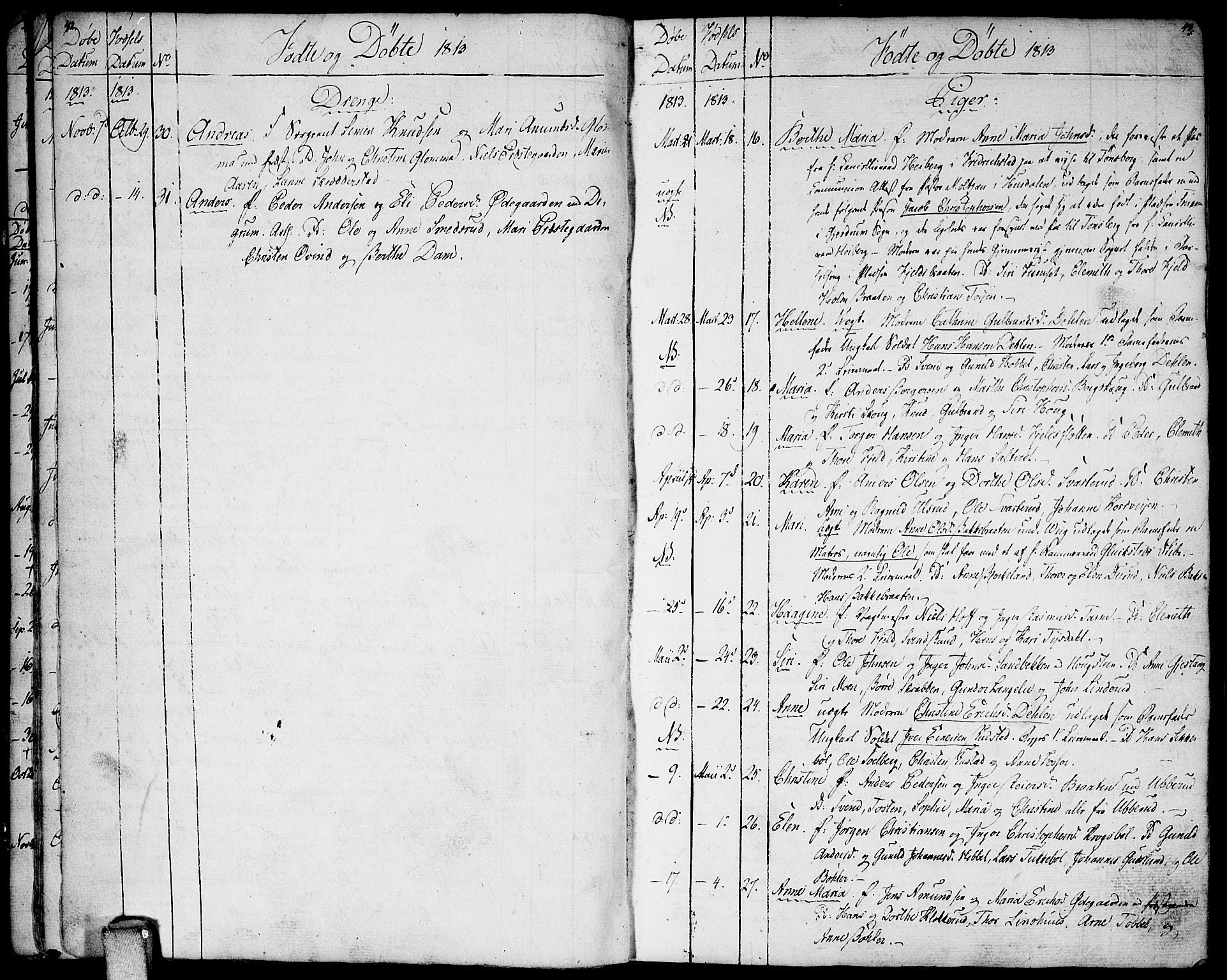 Enebakk prestekontor Kirkebøker, SAO/A-10171c/F/Fa/L0004: Parish register (official) no. I 4, 1806-1854, p. 42-43