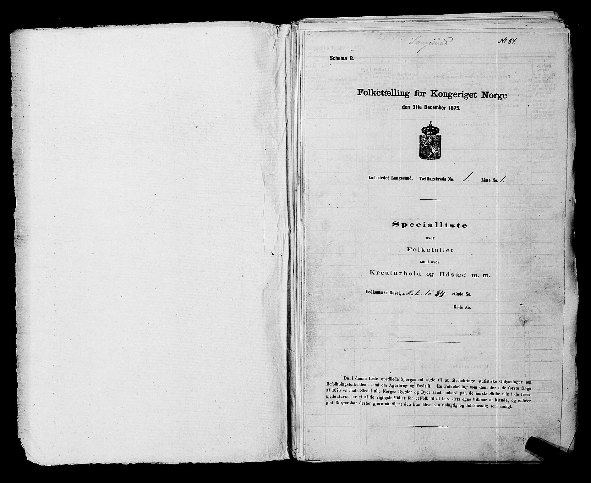 SAKO, 1875 census for 0802B Bamble/Langesund, 1875, p. 14