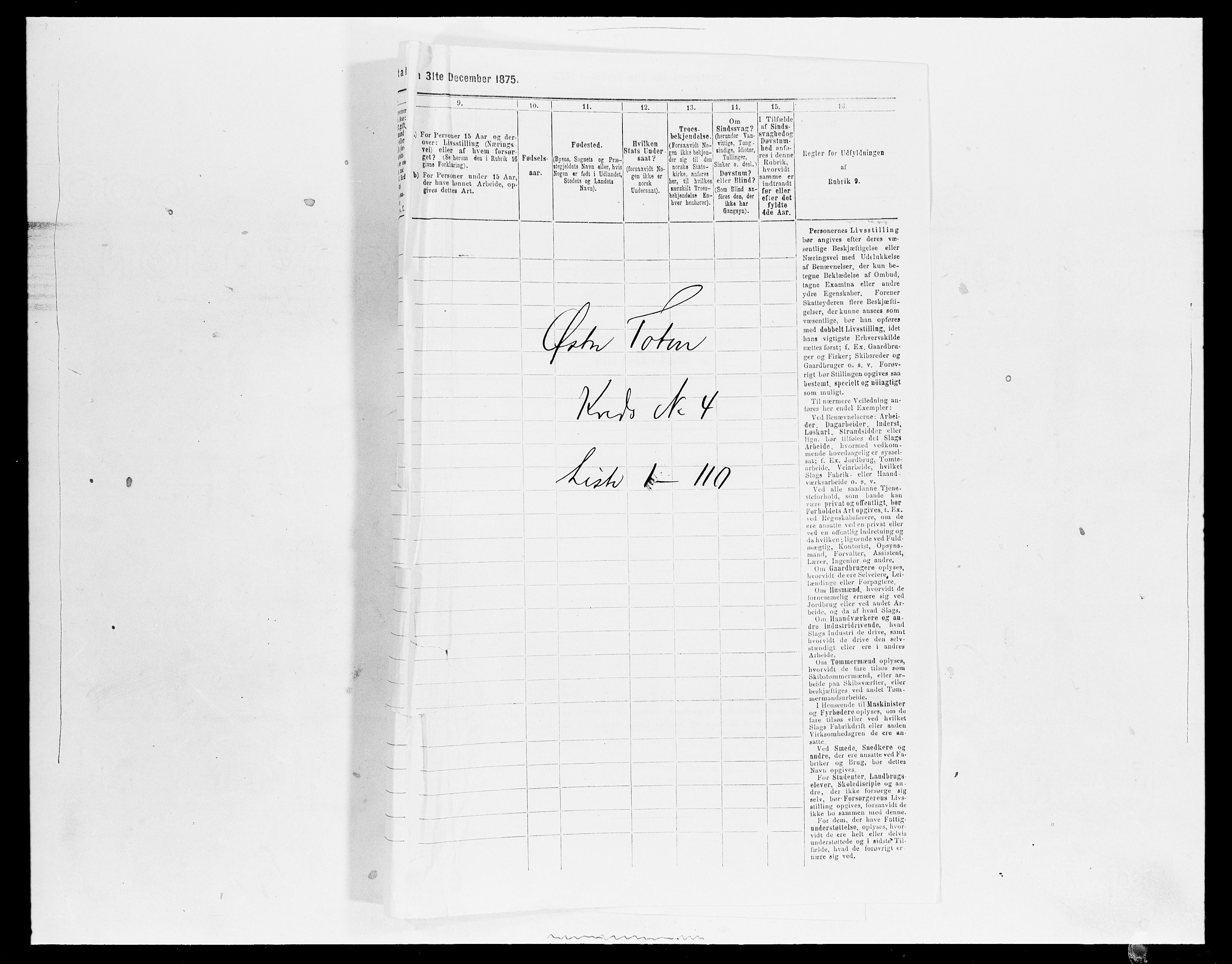 SAH, 1875 census for 0528P Østre Toten, 1875, p. 754