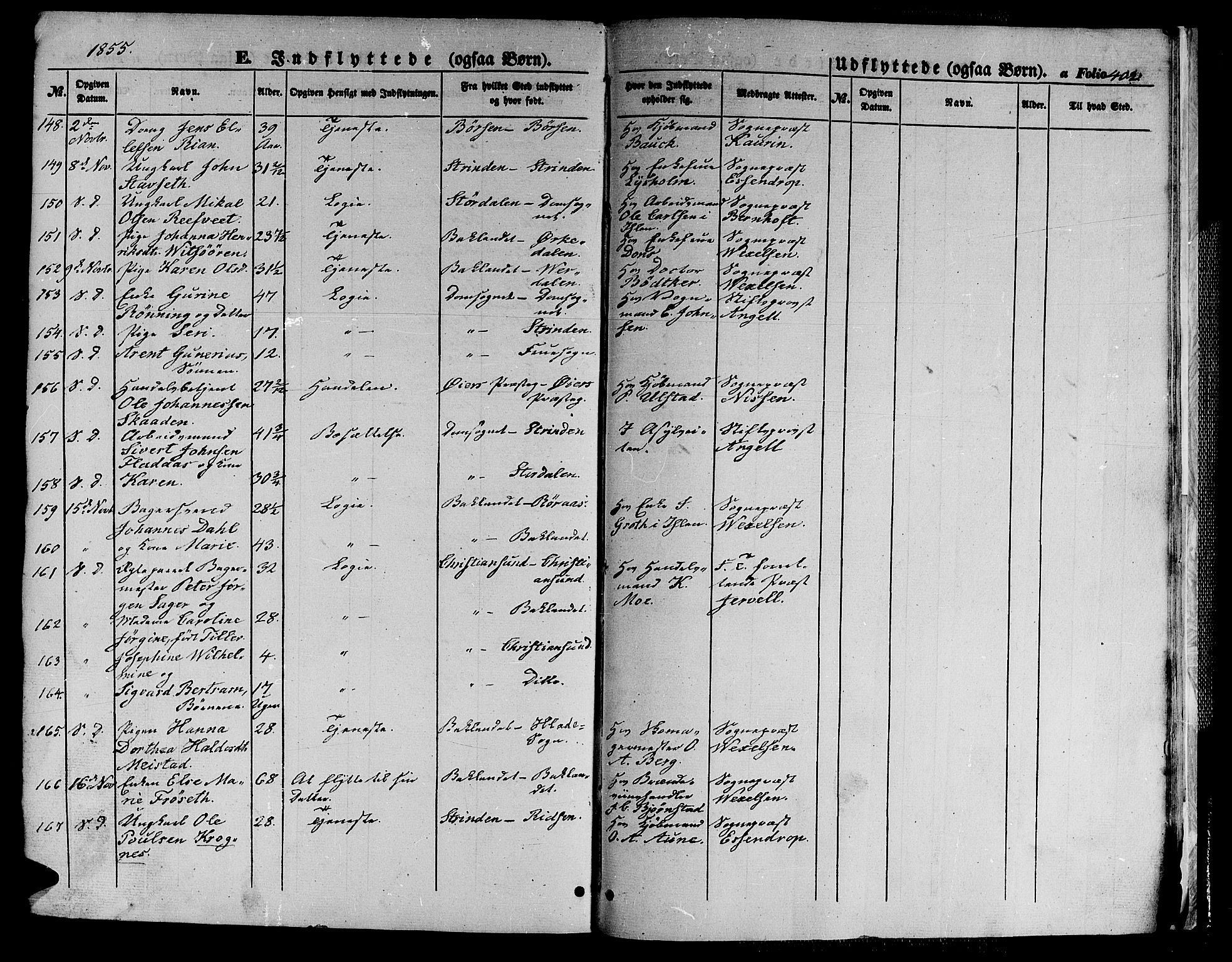 Ministerialprotokoller, klokkerbøker og fødselsregistre - Sør-Trøndelag, SAT/A-1456/602/L0137: Parish register (copy) no. 602C05, 1846-1856, p. 402