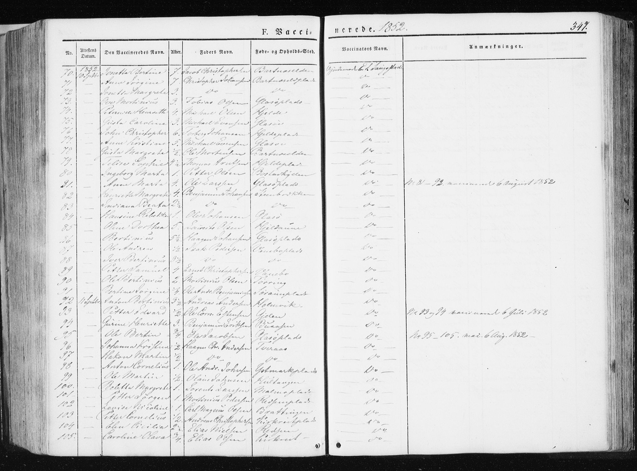 Ministerialprotokoller, klokkerbøker og fødselsregistre - Nord-Trøndelag, SAT/A-1458/741/L0393: Parish register (official) no. 741A07, 1849-1863, p. 347