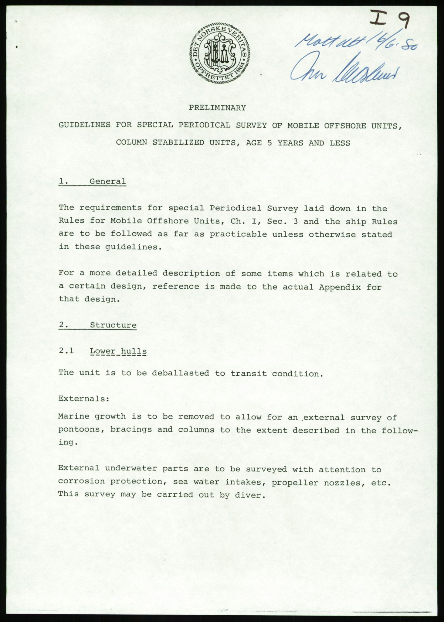 Justisdepartementet, Granskningskommisjonen ved Alexander Kielland-ulykken 27.3.1980, AV/RA-S-1165/D/L0002: I Det norske Veritas (I1-I5, I7-I11, I14-I17, I21-I28, I30-I31)/B Stavanger Drilling A/S (B4), 1980-1981, p. 228