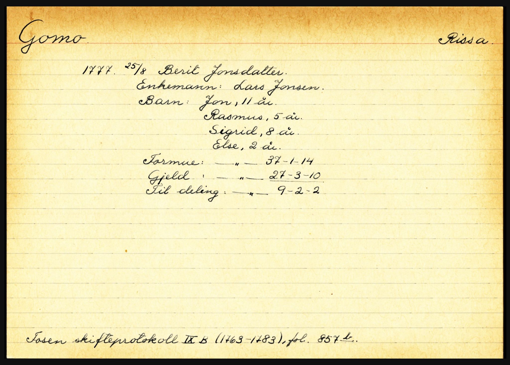 Fosen sorenskriveri, SAT/A-1107/1/3, 1681-1823, p. 1929