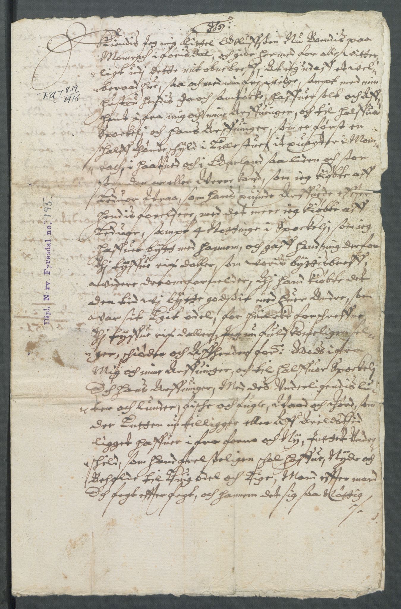 Riksarkivets diplomsamling, AV/RA-EA-5965/F02/L0164: Dokumenter, 1651, p. 4