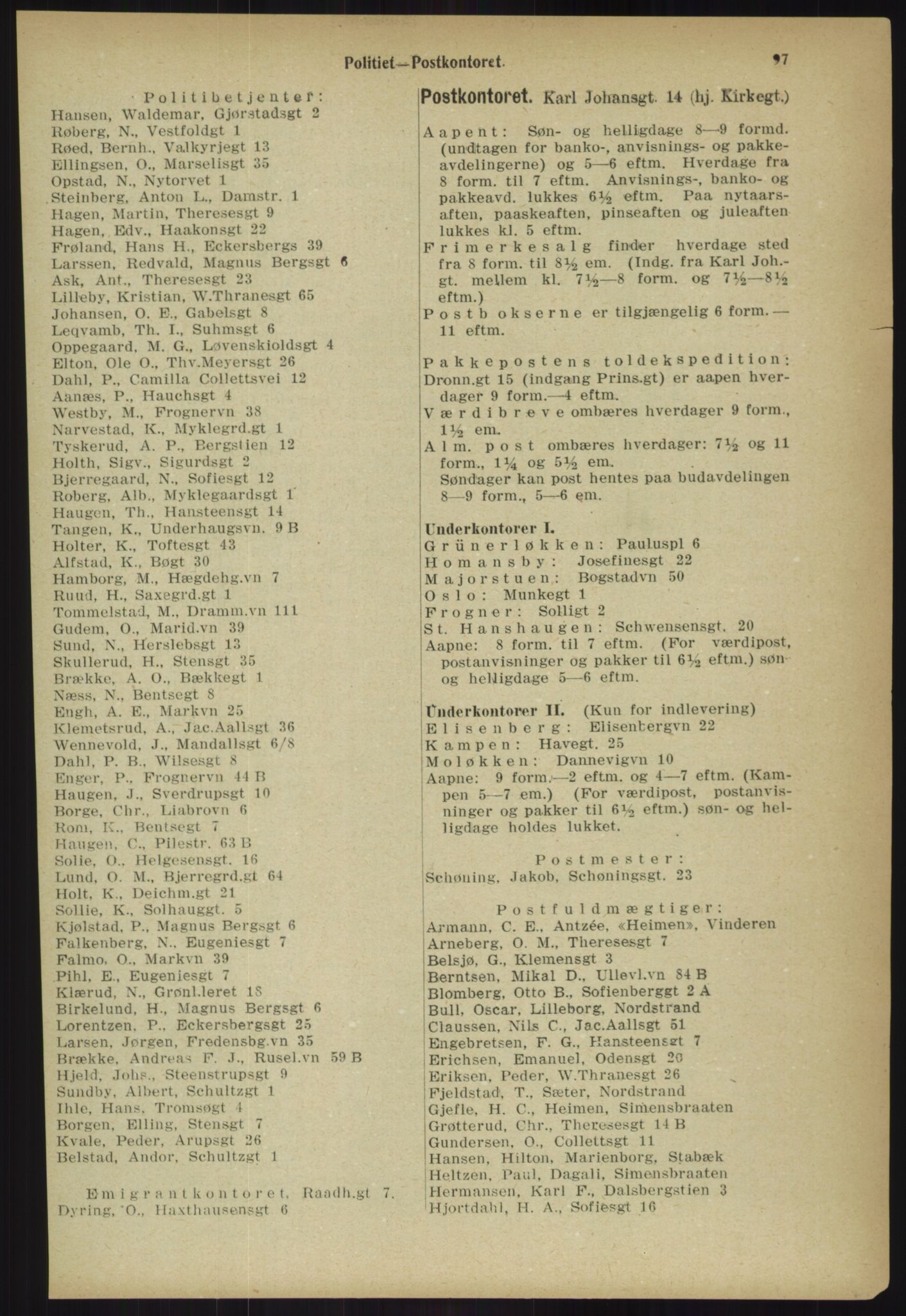 Kristiania/Oslo adressebok, PUBL/-, 1918, p. 104
