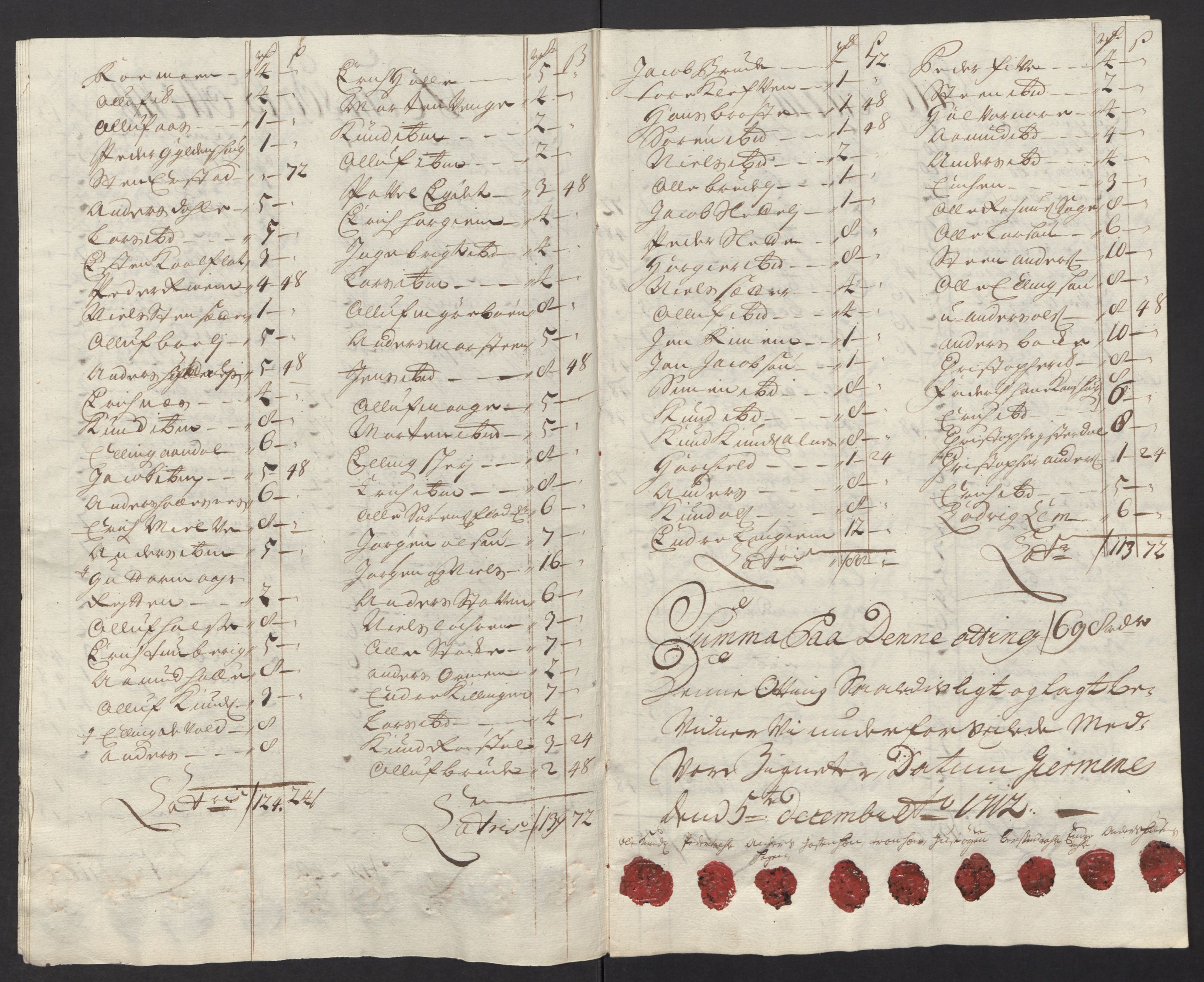 Rentekammeret inntil 1814, Reviderte regnskaper, Fogderegnskap, AV/RA-EA-4092/R55/L3661: Fogderegnskap Romsdal, 1712, p. 114