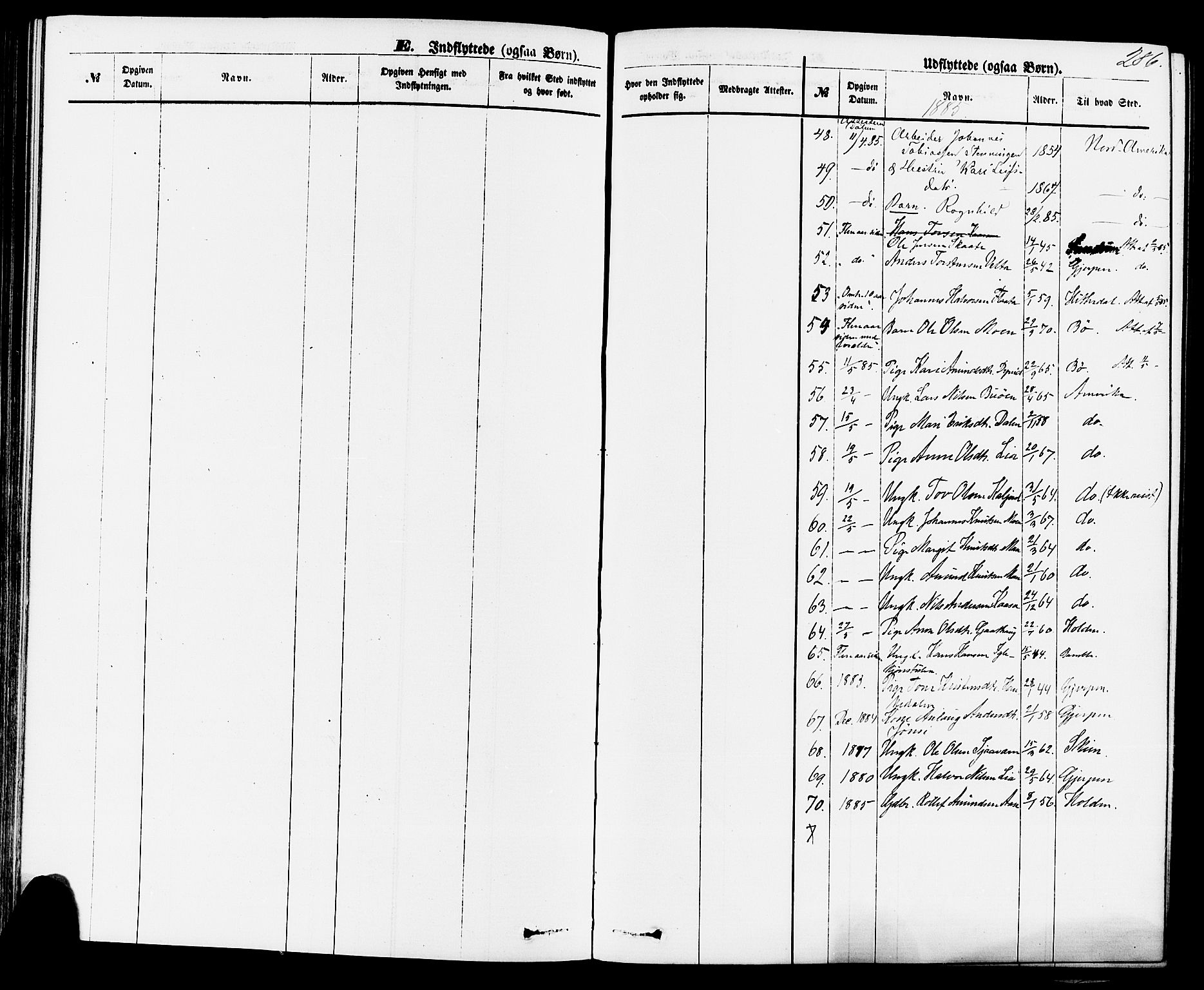 Sauherad kirkebøker, SAKO/A-298/F/Fa/L0008: Parish register (official) no. I 8, 1873-1886, p. 286