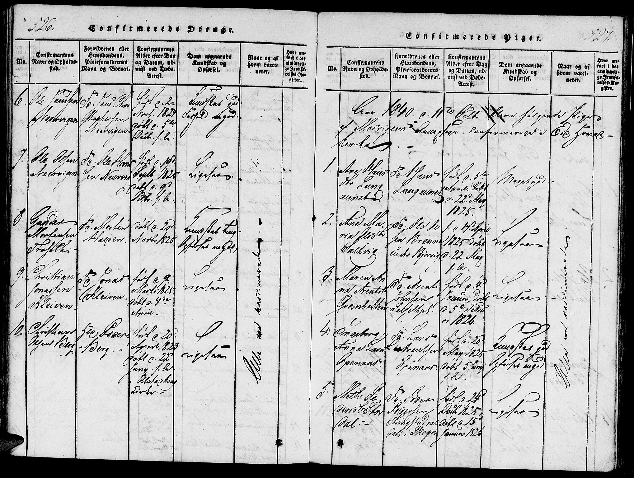 Ministerialprotokoller, klokkerbøker og fødselsregistre - Nord-Trøndelag, SAT/A-1458/733/L0322: Parish register (official) no. 733A01, 1817-1842, p. 526-527