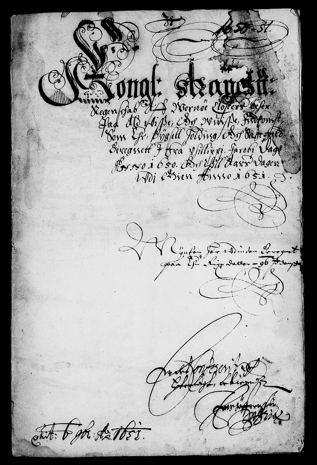 Rentekammeret inntil 1814, Reviderte regnskaper, Lensregnskaper, AV/RA-EA-5023/R/Rb/Rbg/L0008: Verne kloster len, 1618-1651