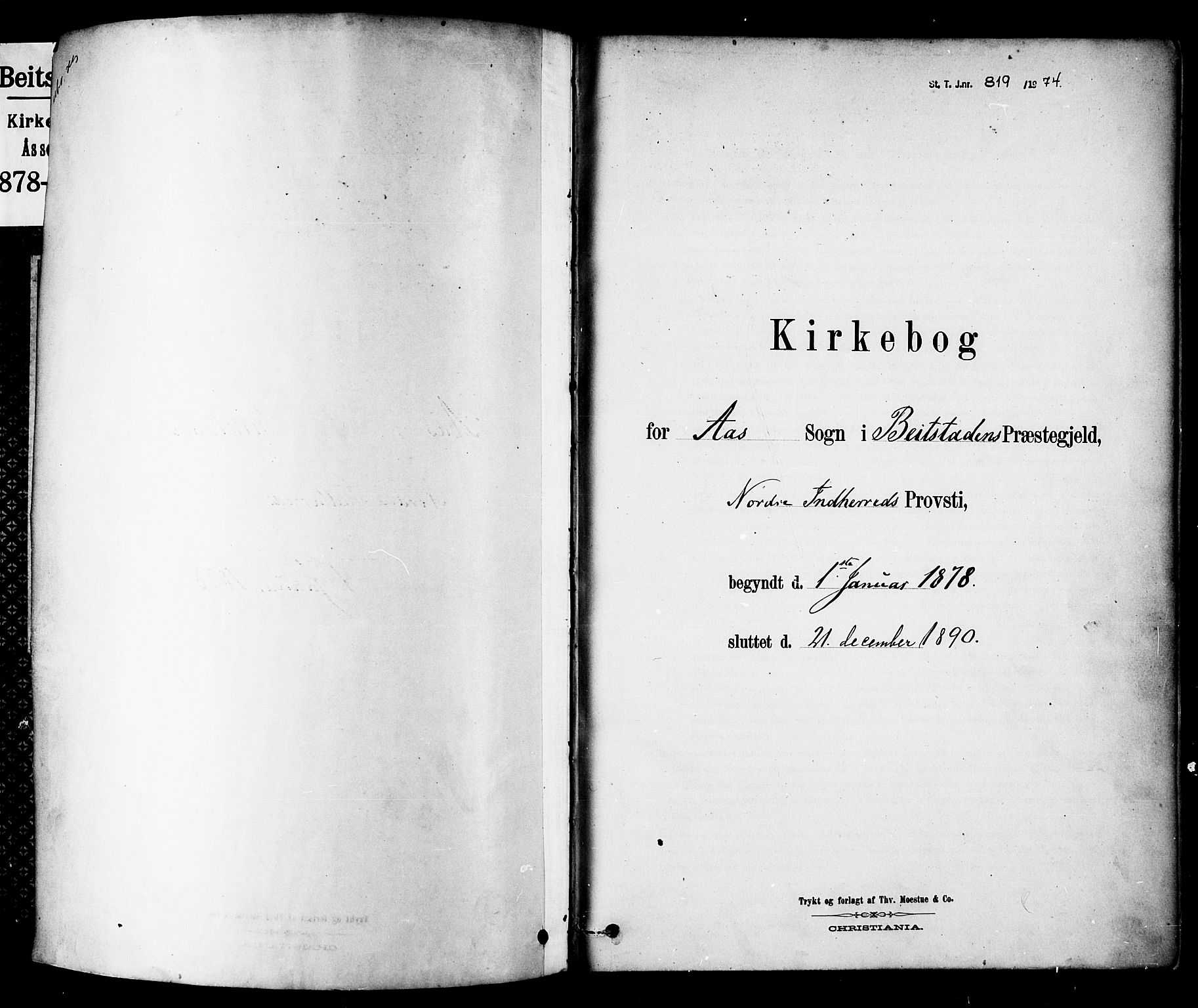 Ministerialprotokoller, klokkerbøker og fødselsregistre - Nord-Trøndelag, SAT/A-1458/742/L0408: Parish register (official) no. 742A01, 1878-1890