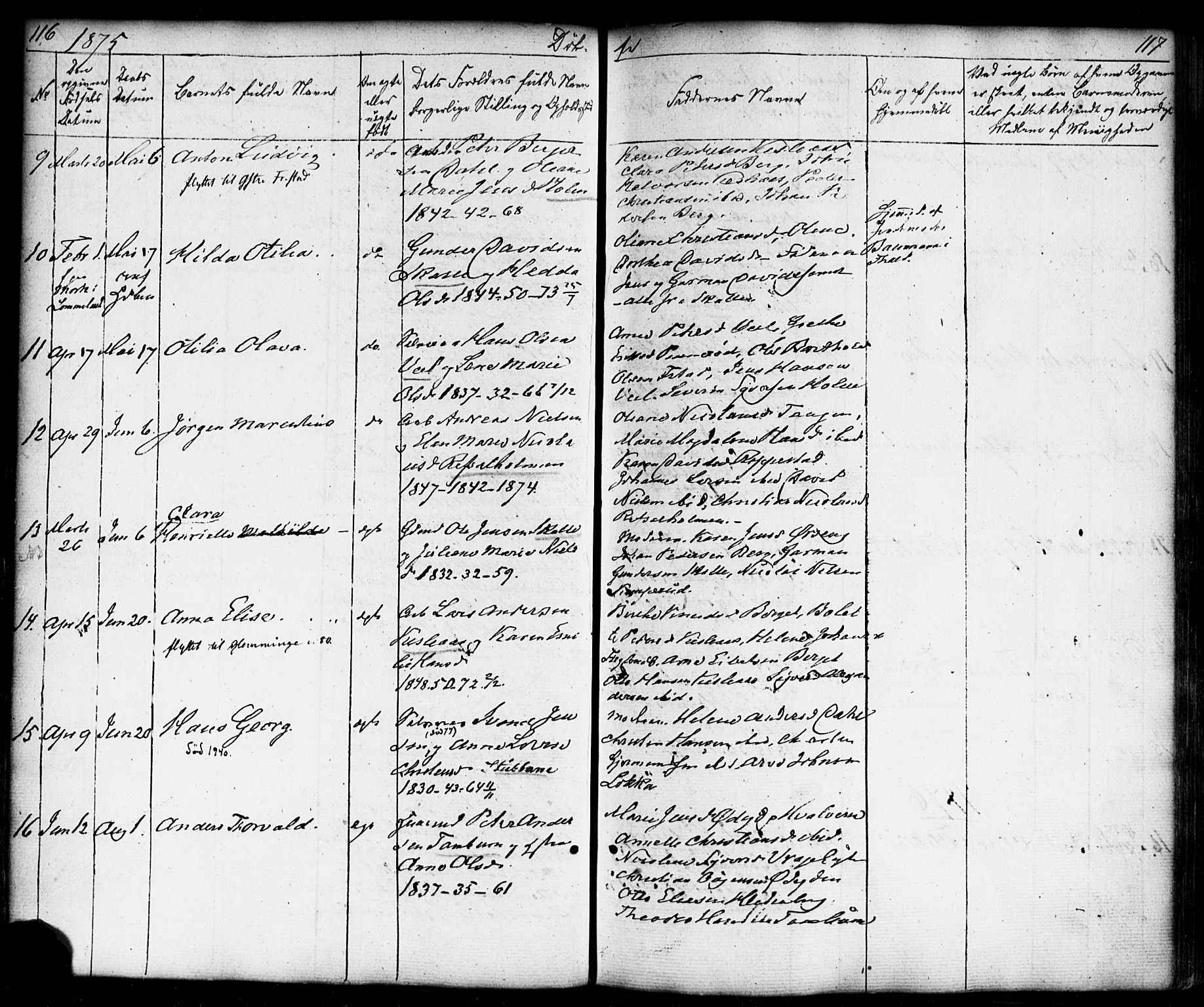 Borge prestekontor Kirkebøker, AV/SAO-A-10903/F/Fb/L0002: Parish register (official) no. II 2, 1853-1877, p. 116-117