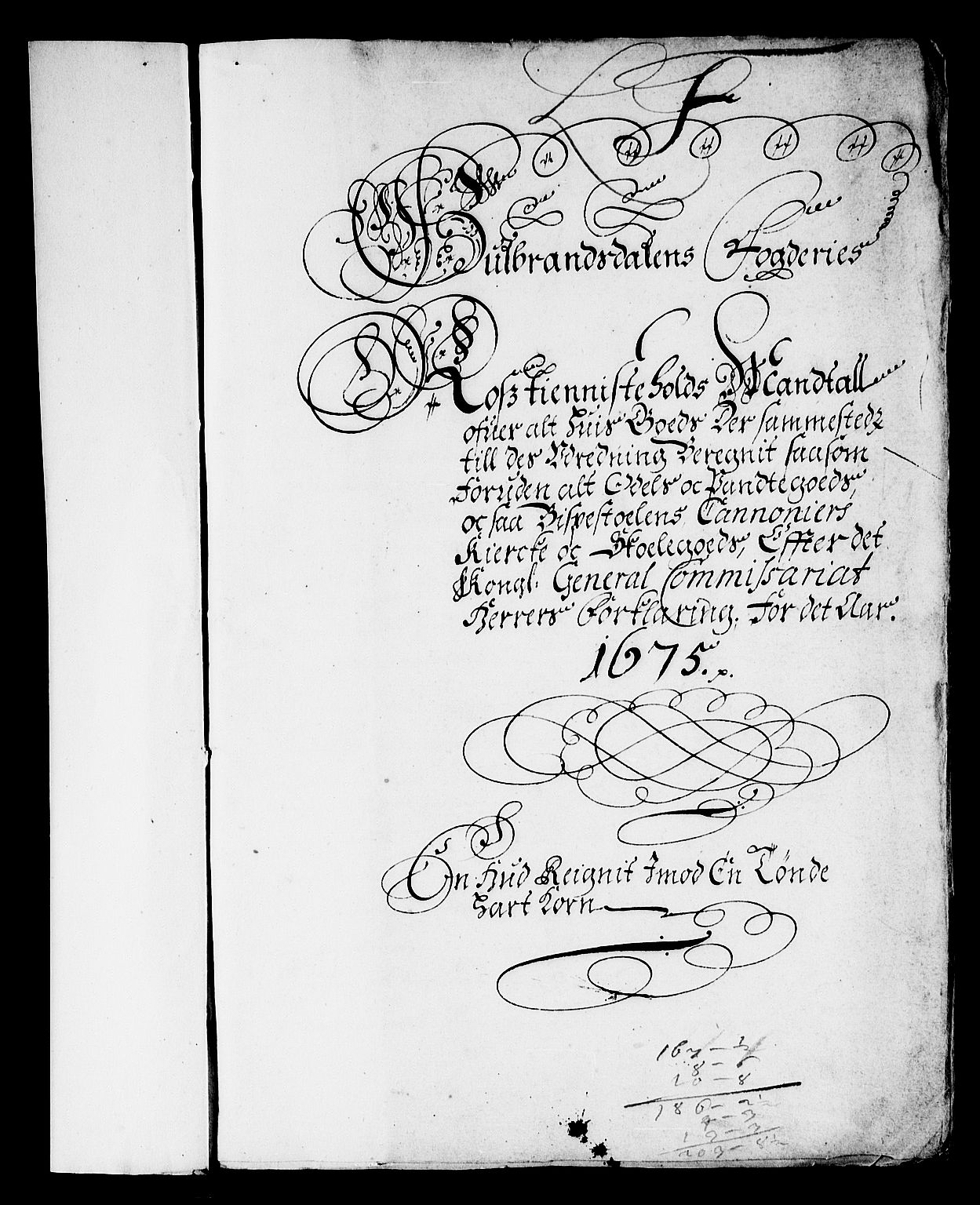 Rentekammeret inntil 1814, Reviderte regnskaper, Stiftamtstueregnskaper, Landkommissariatet på Akershus og Akershus stiftamt, AV/RA-EA-5869/R/Rb/L0137: Akershus stiftamt, 1675-1677
