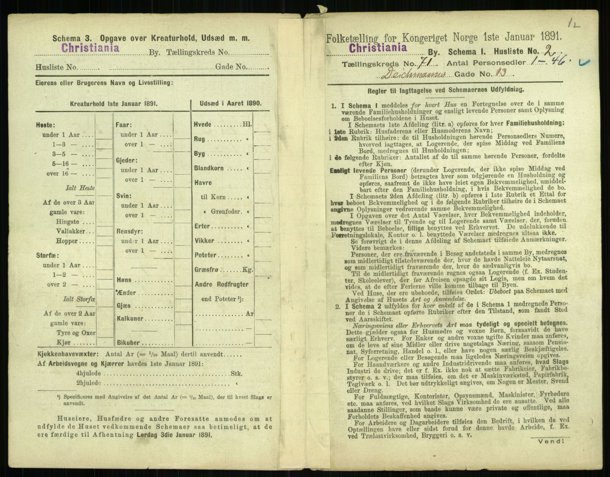 RA, 1891 census for 0301 Kristiania, 1891, p. 38905