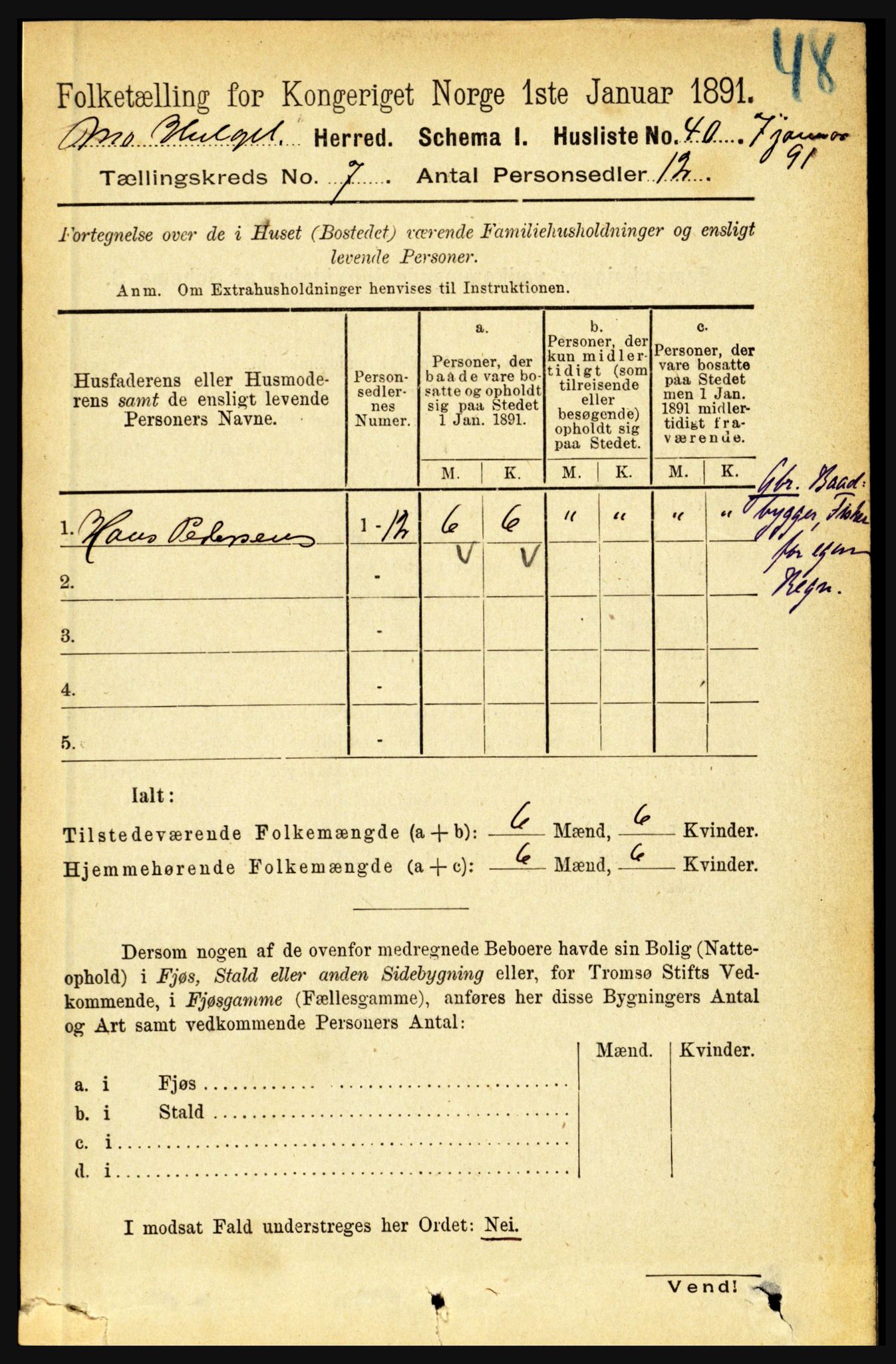 RA, 1891 census for 1833 Mo, 1891, p. 2552