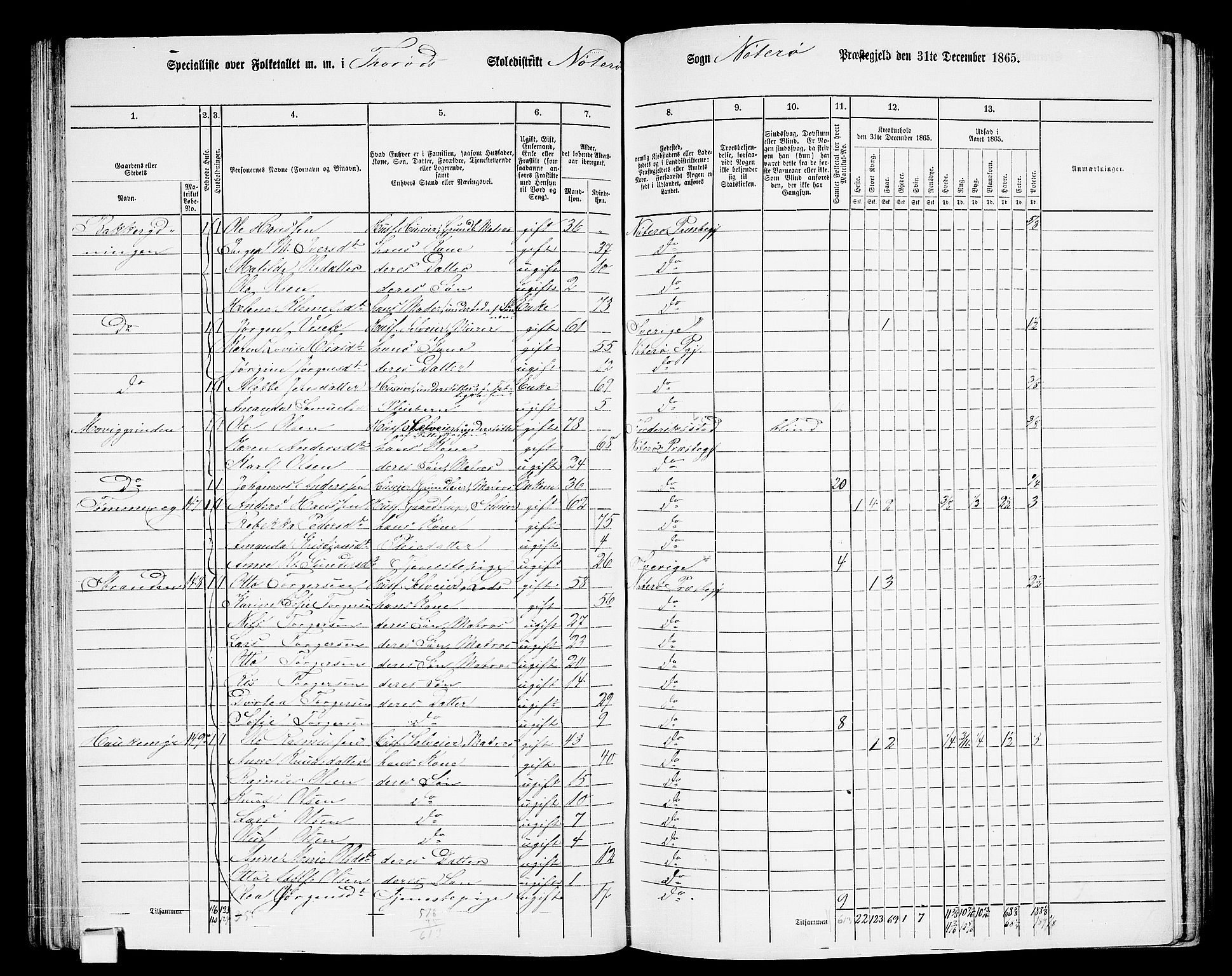 RA, 1865 census for Nøtterøy, 1865, p. 112