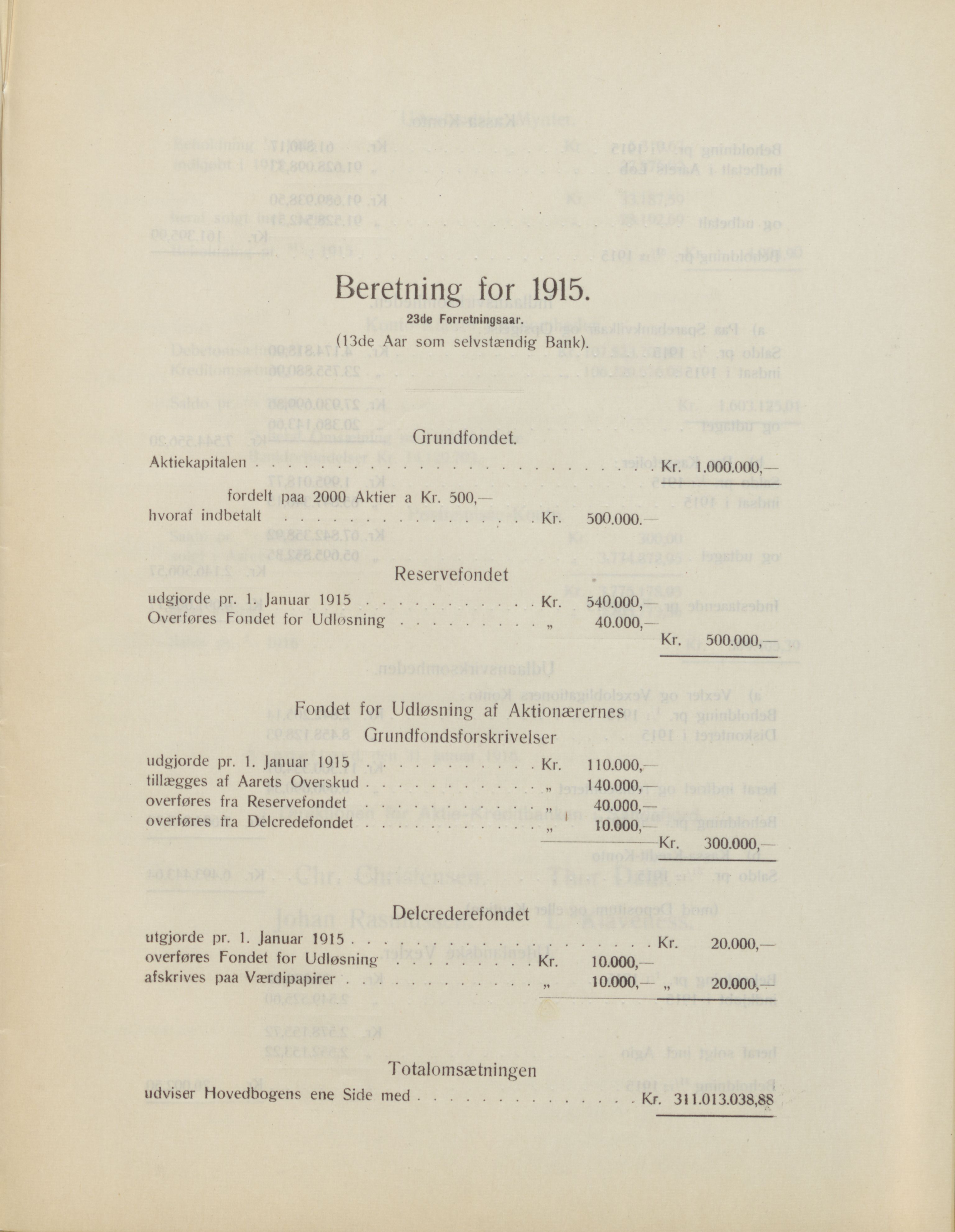 Privatbanken i Sandefjord AS, VEMU/ARS-A-1256/X/L0001: Årsberetninger, 1912-1929, p. 26