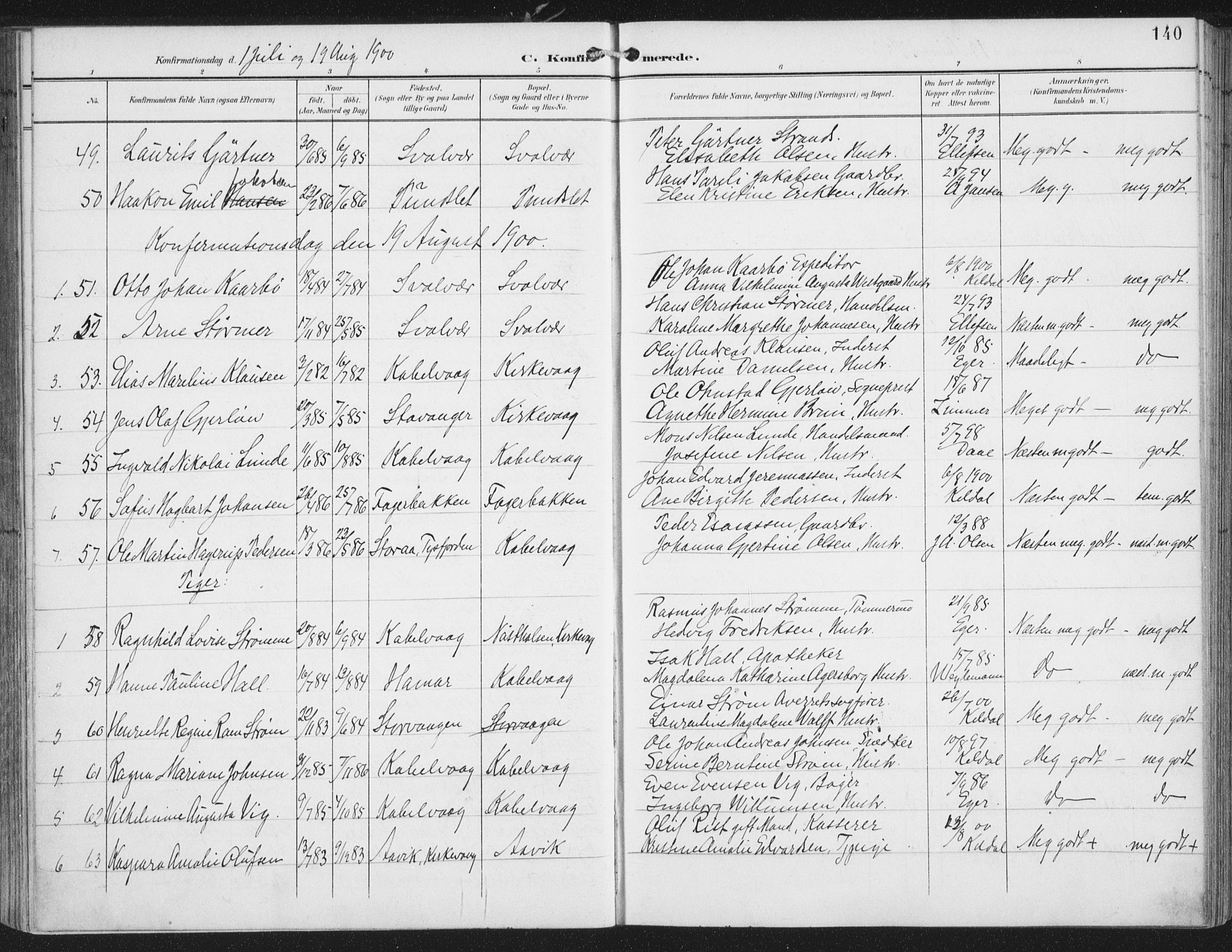 Ministerialprotokoller, klokkerbøker og fødselsregistre - Nordland, AV/SAT-A-1459/874/L1062: Parish register (official) no. 874A06, 1899-1907, p. 140