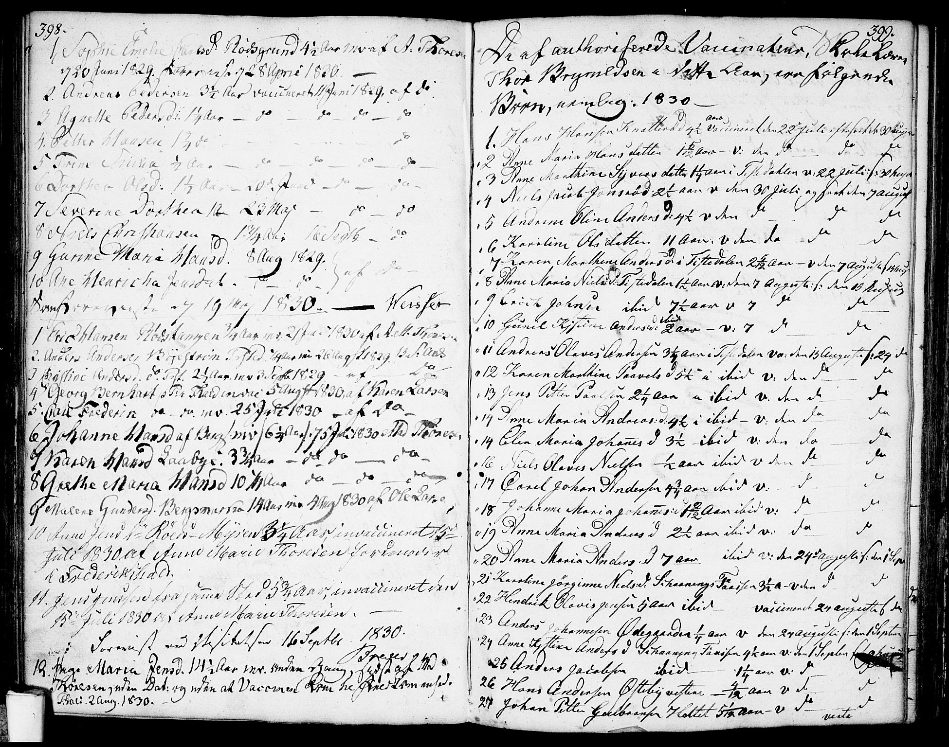 Berg prestekontor Kirkebøker, SAO/A-10902/F/Fa/L0001: Parish register (official) no. I 1, 1770-1814, p. 398-399