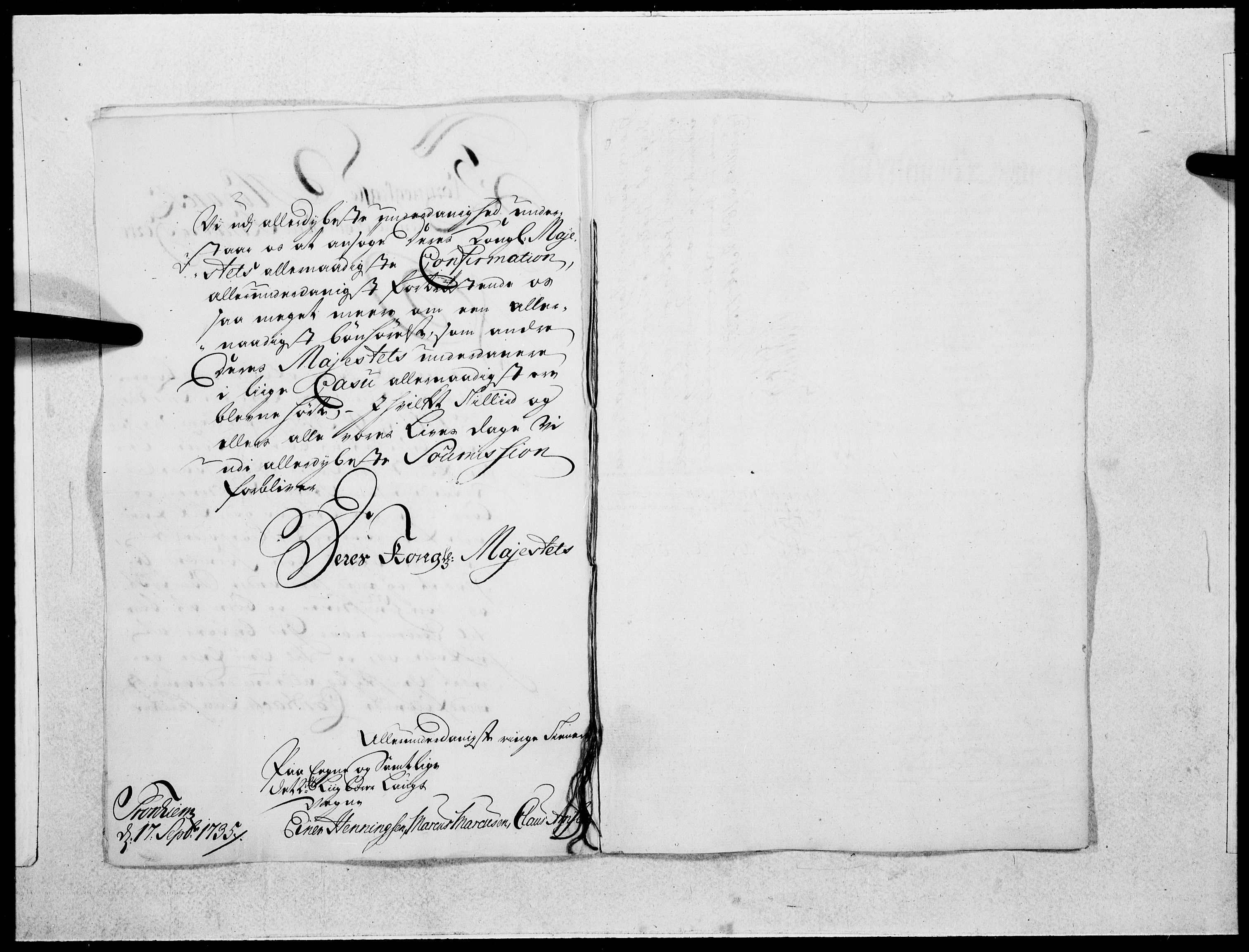 Danske Kanselli 1572-1799, AV/RA-EA-3023/F/Fc/Fcc/Fcca/L0122: Norske innlegg 1572-1799, 1736, p. 13