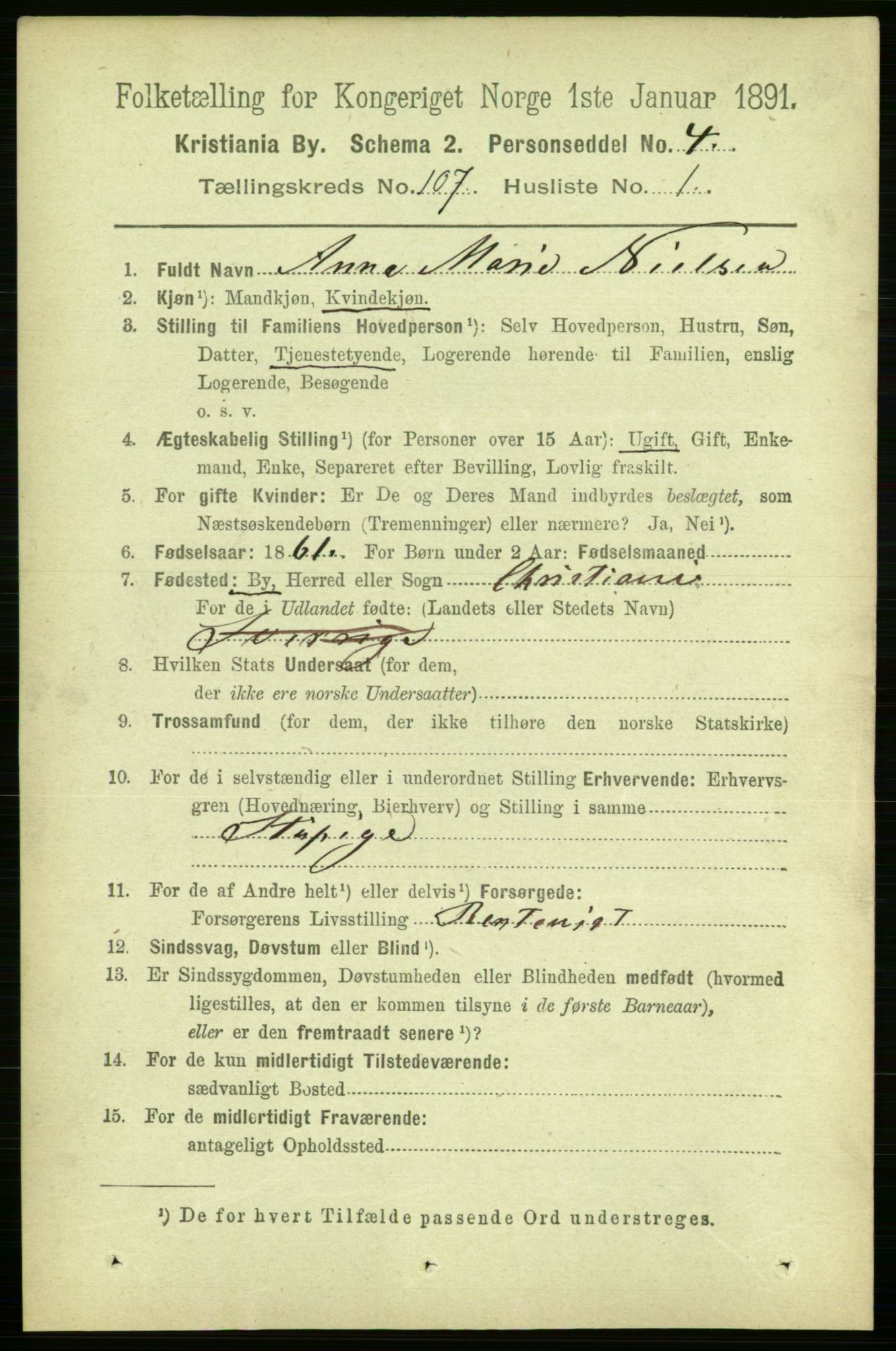 RA, 1891 census for 0301 Kristiania, 1891, p. 54775