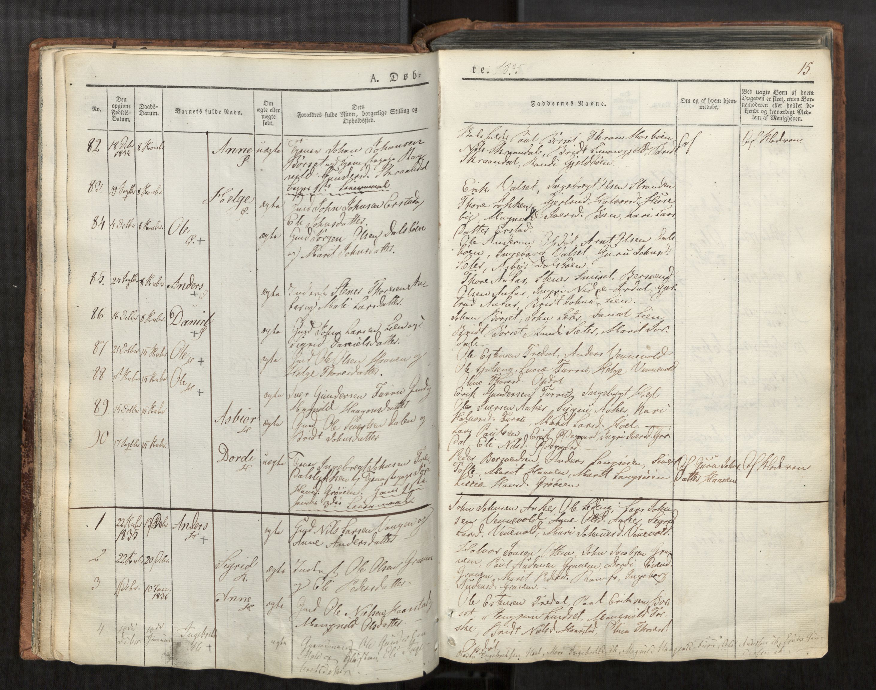Ministerialprotokoller, klokkerbøker og fødselsregistre - Møre og Romsdal, SAT/A-1454/590/L1012: Parish register (official) no. 590A04, 1832-1846, p. 15