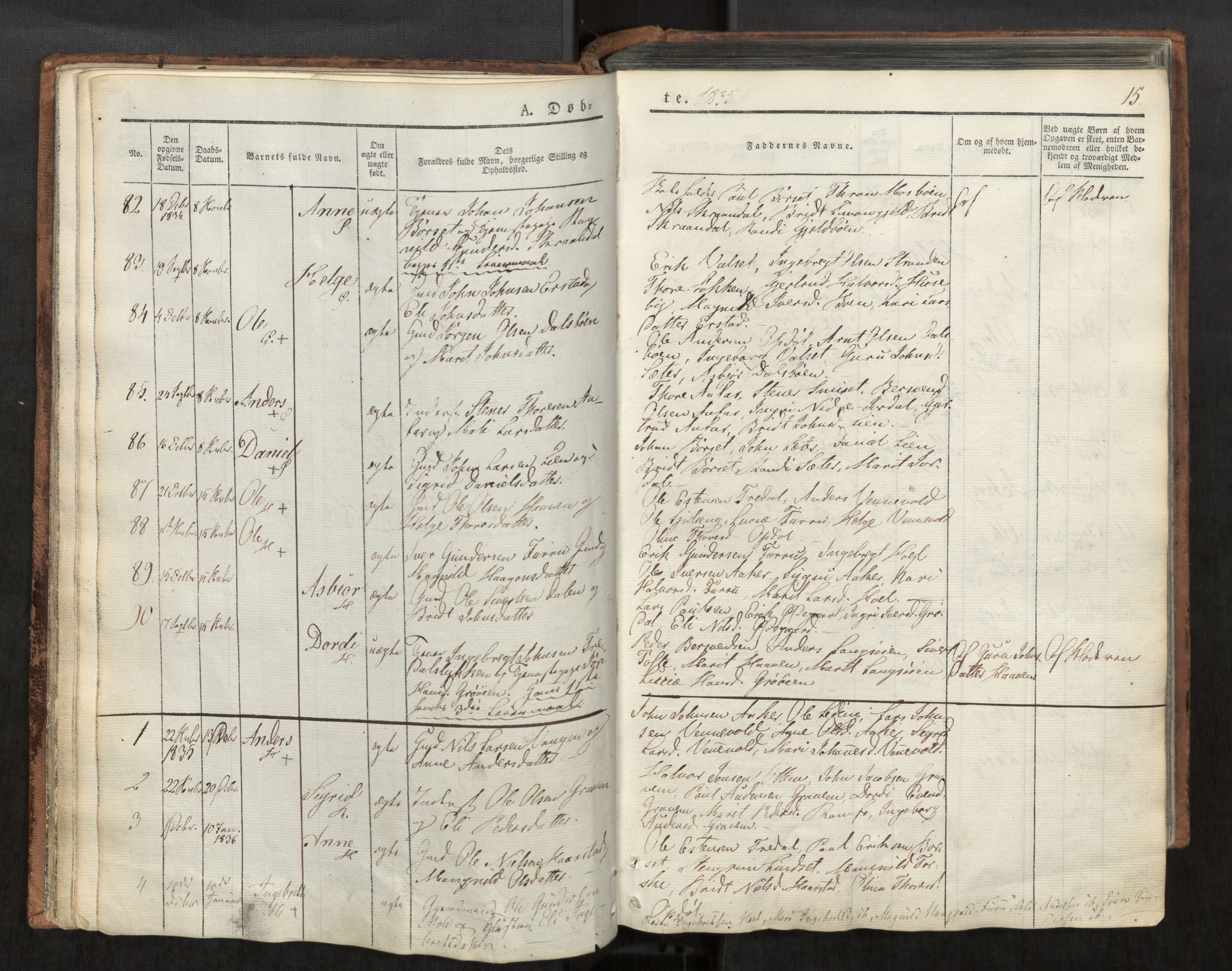 Ministerialprotokoller, klokkerbøker og fødselsregistre - Møre og Romsdal, AV/SAT-A-1454/590/L1012: Parish register (official) no. 590A04, 1832-1846, p. 15