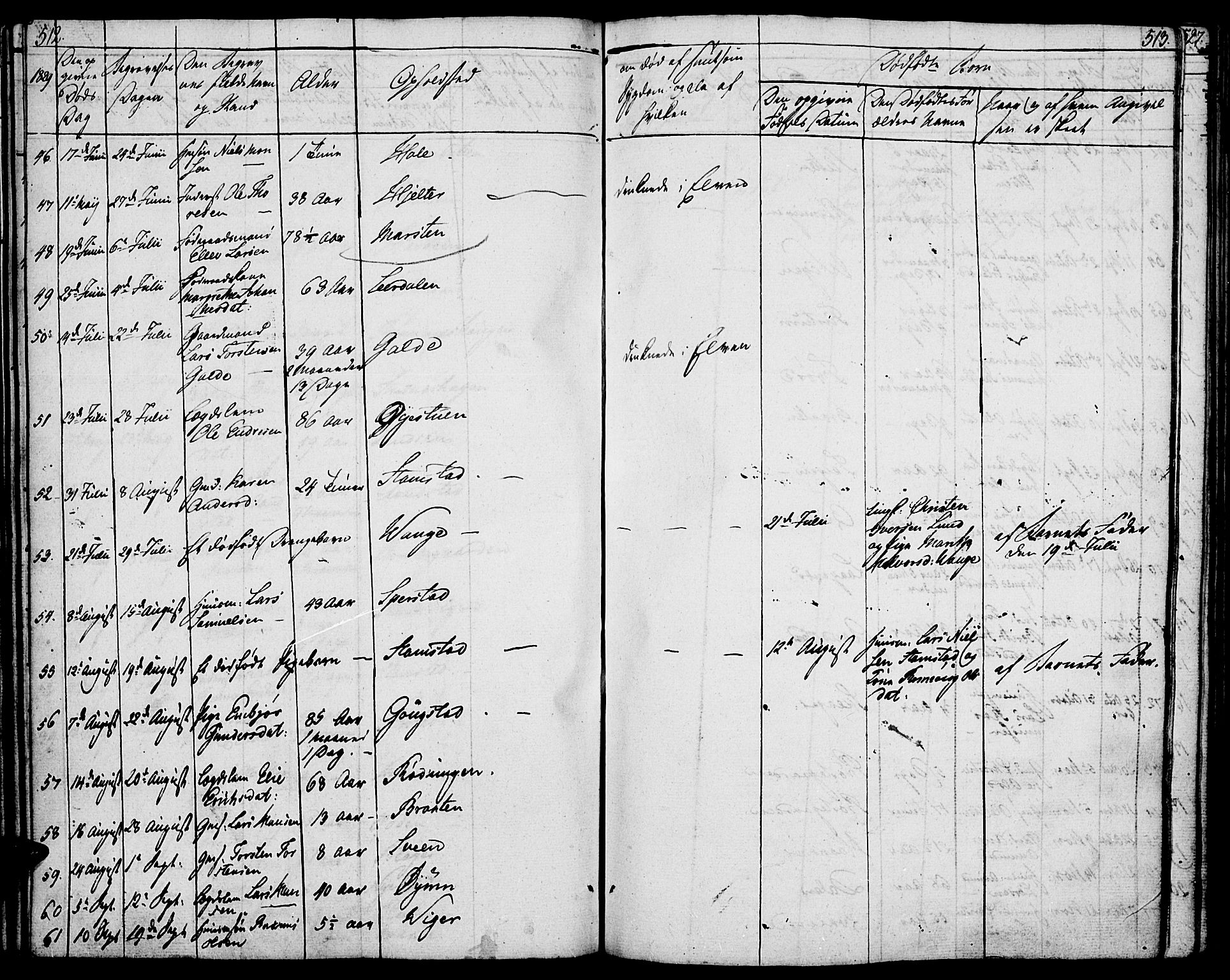 Lom prestekontor, AV/SAH-PREST-070/K/L0005: Parish register (official) no. 5, 1825-1837, p. 512-513