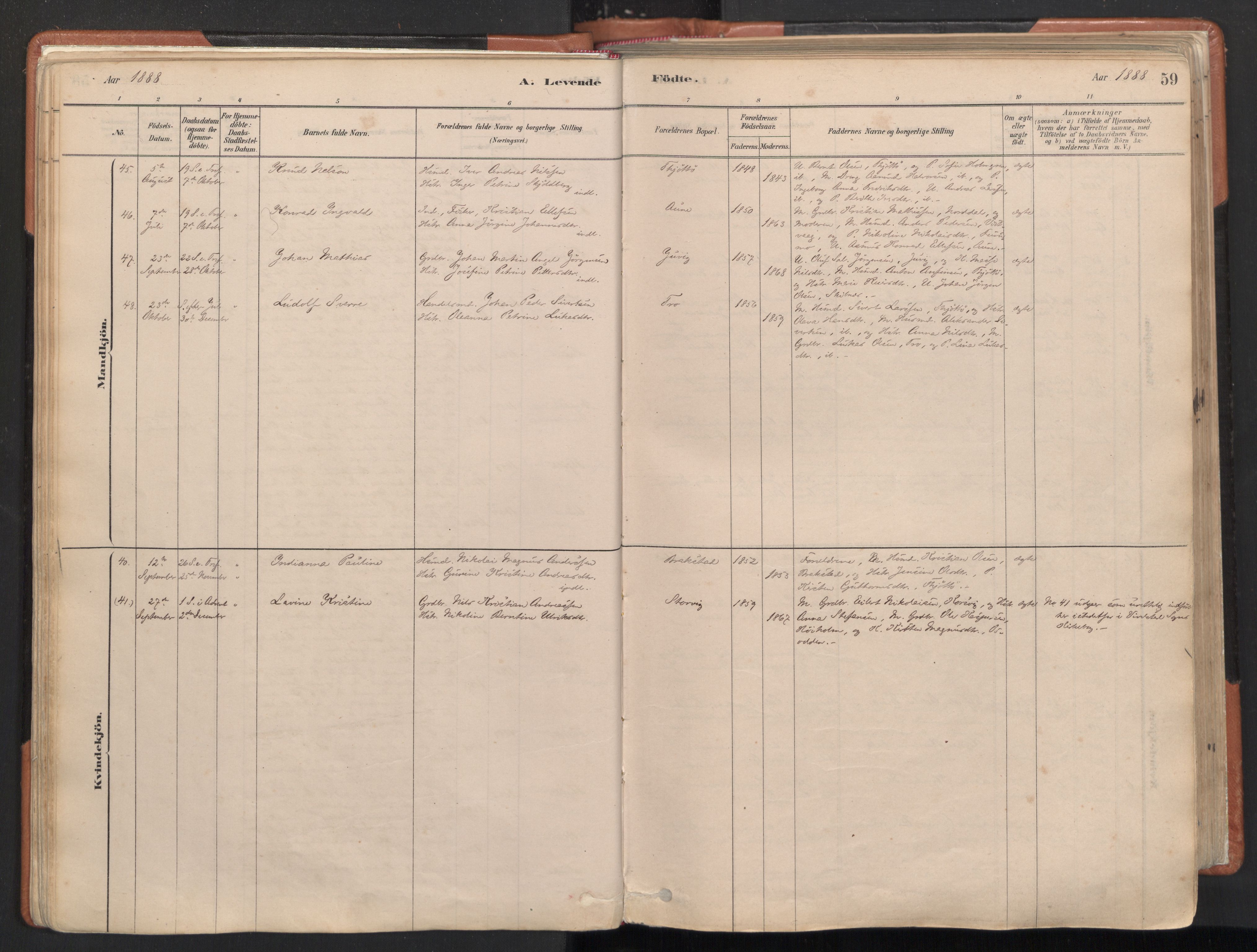 Ministerialprotokoller, klokkerbøker og fødselsregistre - Nordland, AV/SAT-A-1459/817/L0264: Parish register (official) no. 817A04, 1878-1907, p. 59