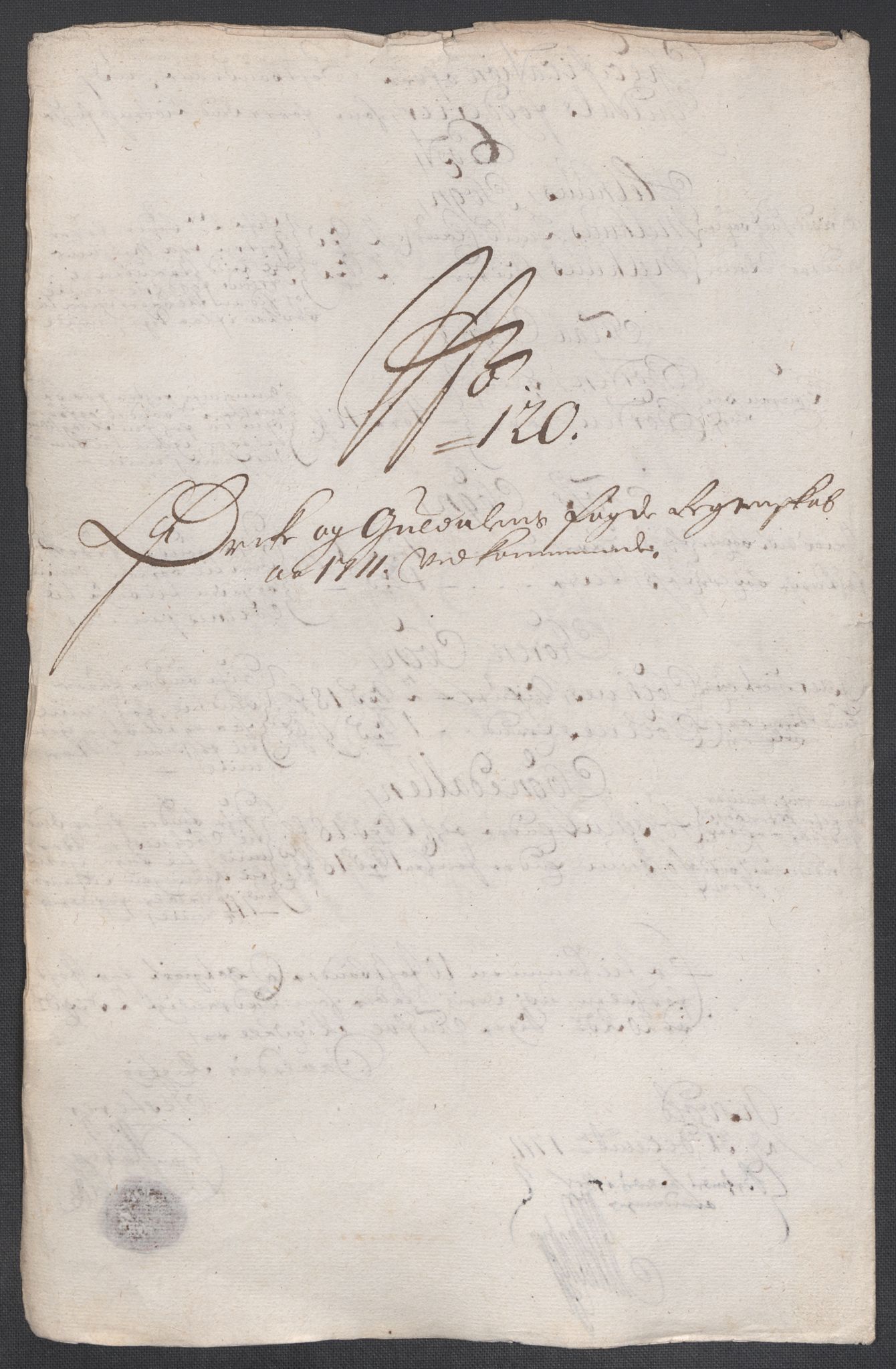 Rentekammeret inntil 1814, Reviderte regnskaper, Fogderegnskap, AV/RA-EA-4092/R60/L3962: Fogderegnskap Orkdal og Gauldal, 1711, p. 333