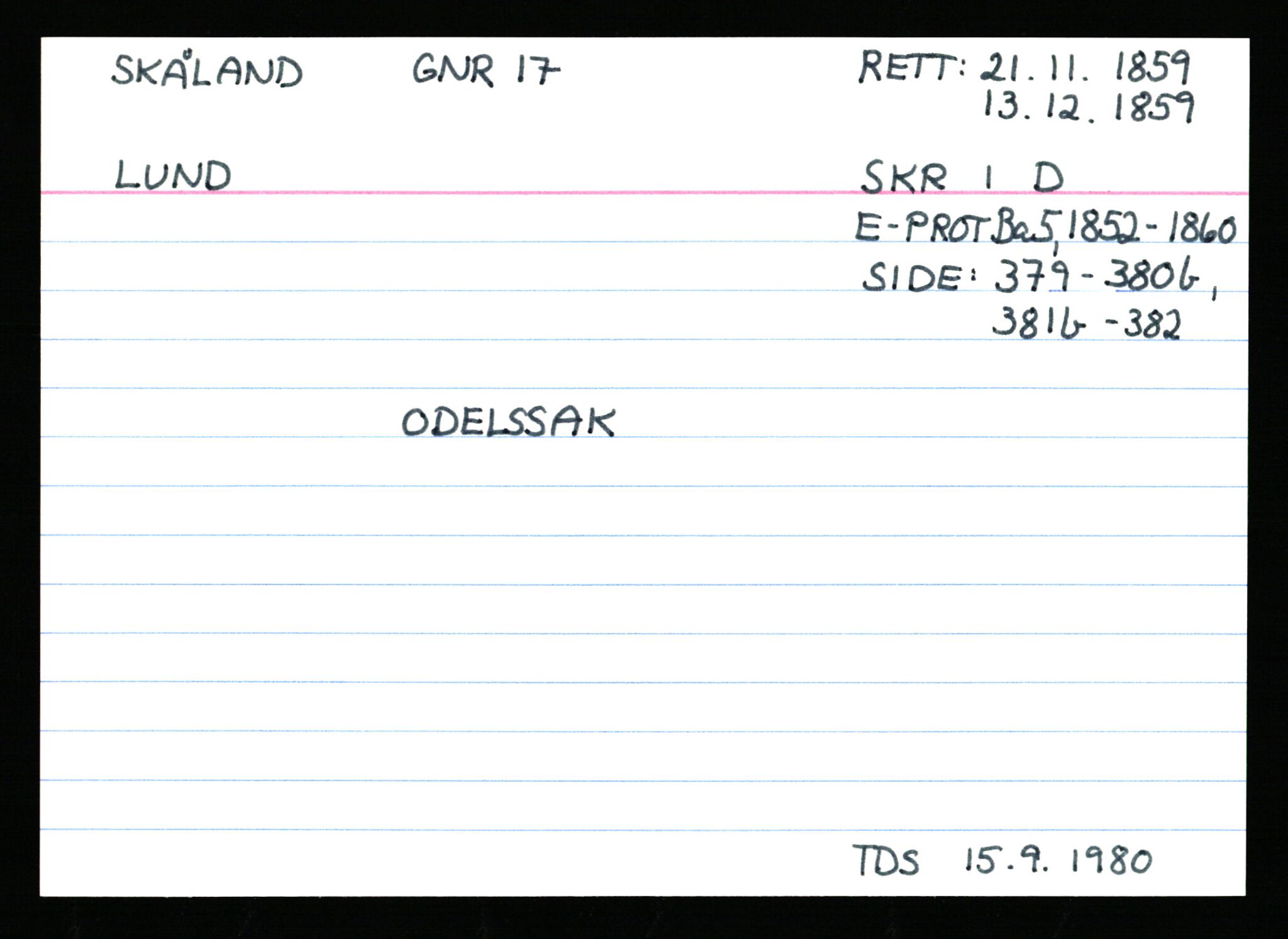 Statsarkivet i Stavanger, AV/SAST-A-101971/03/Y/Ym/L0053: Åstedskort sortert etter gårdsnavn: Skudeneshavn - Solbjør, 1600-1950, p. 137