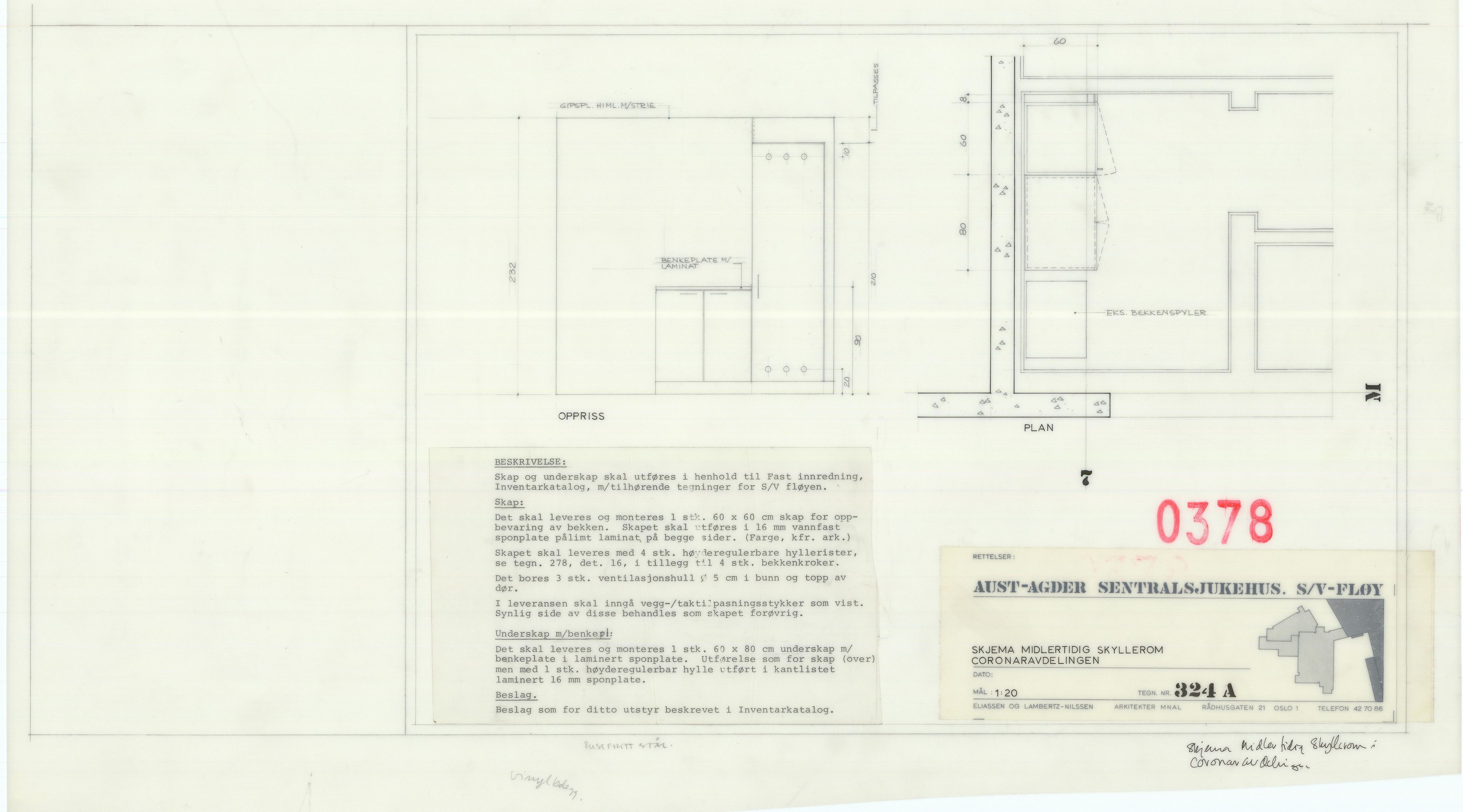 Eliassen og Lambertz-Nilssen Arkitekter, AAKS/PA-2983/T/T03/L0006: Tegningskogger 378, 1974-1978, p. 28